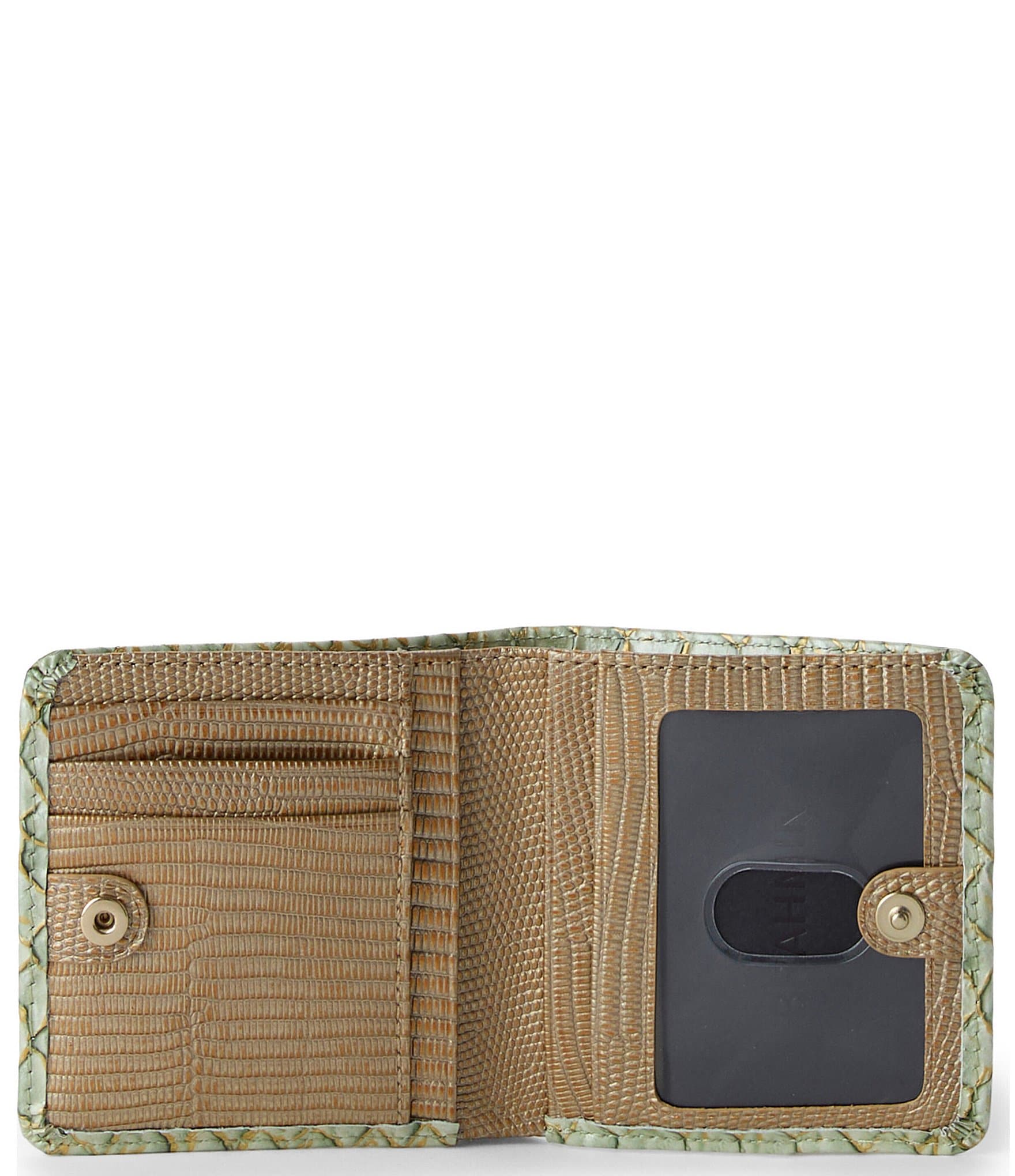 BRAHMIN Jane Snake Embossed Leather Bifold Wallet