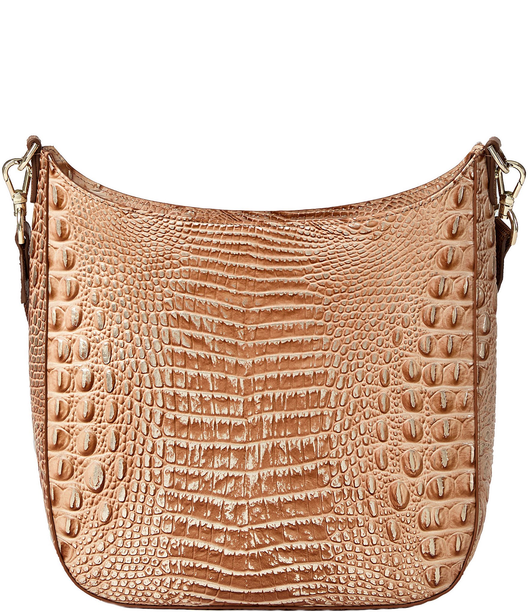 BRAHMIN Leia Gala Collection Honey Brown Leia Crossbody Bag