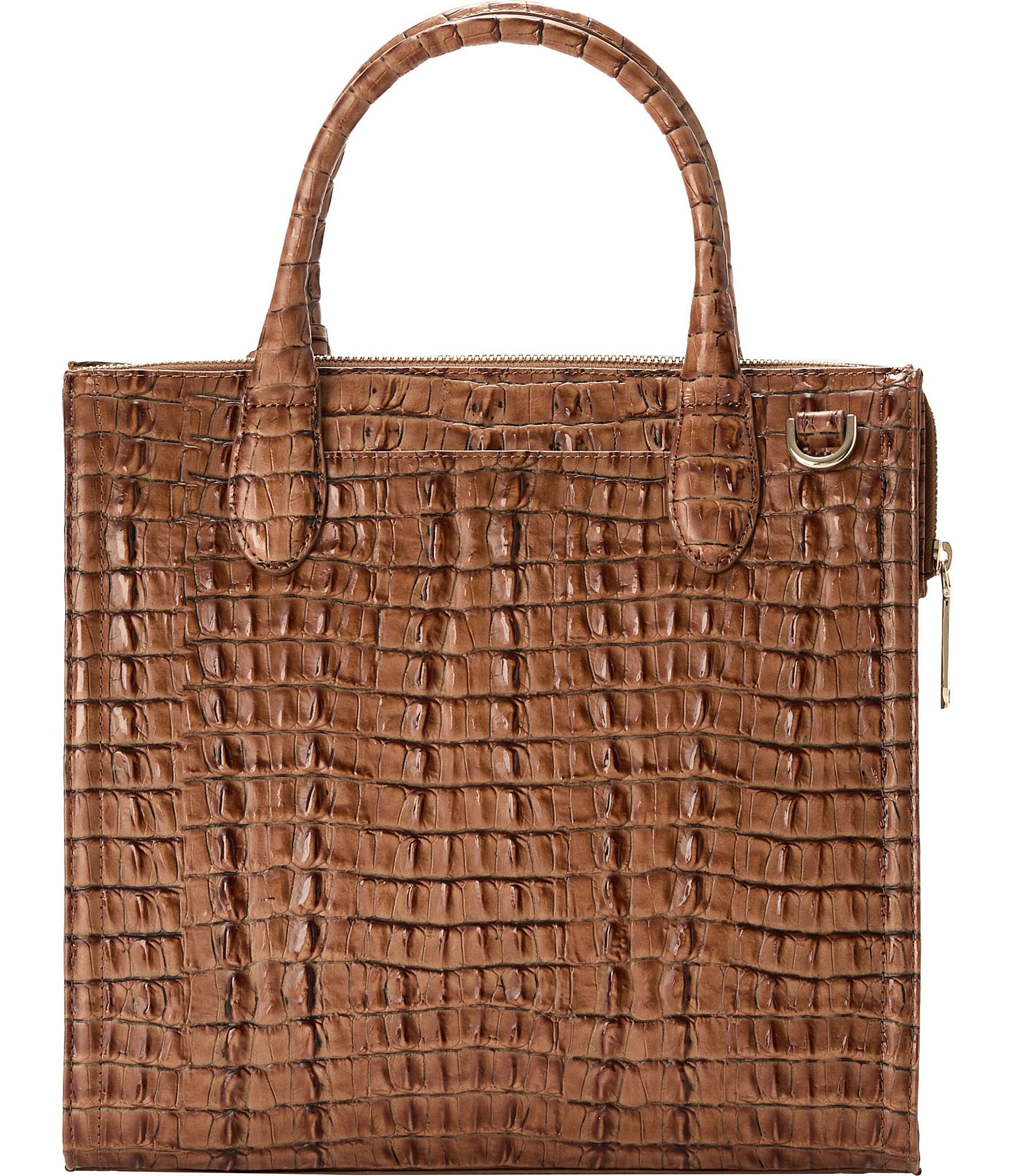 BRAHMIN Leontyne Collection Luggage Brown Caroline Satchel Bag