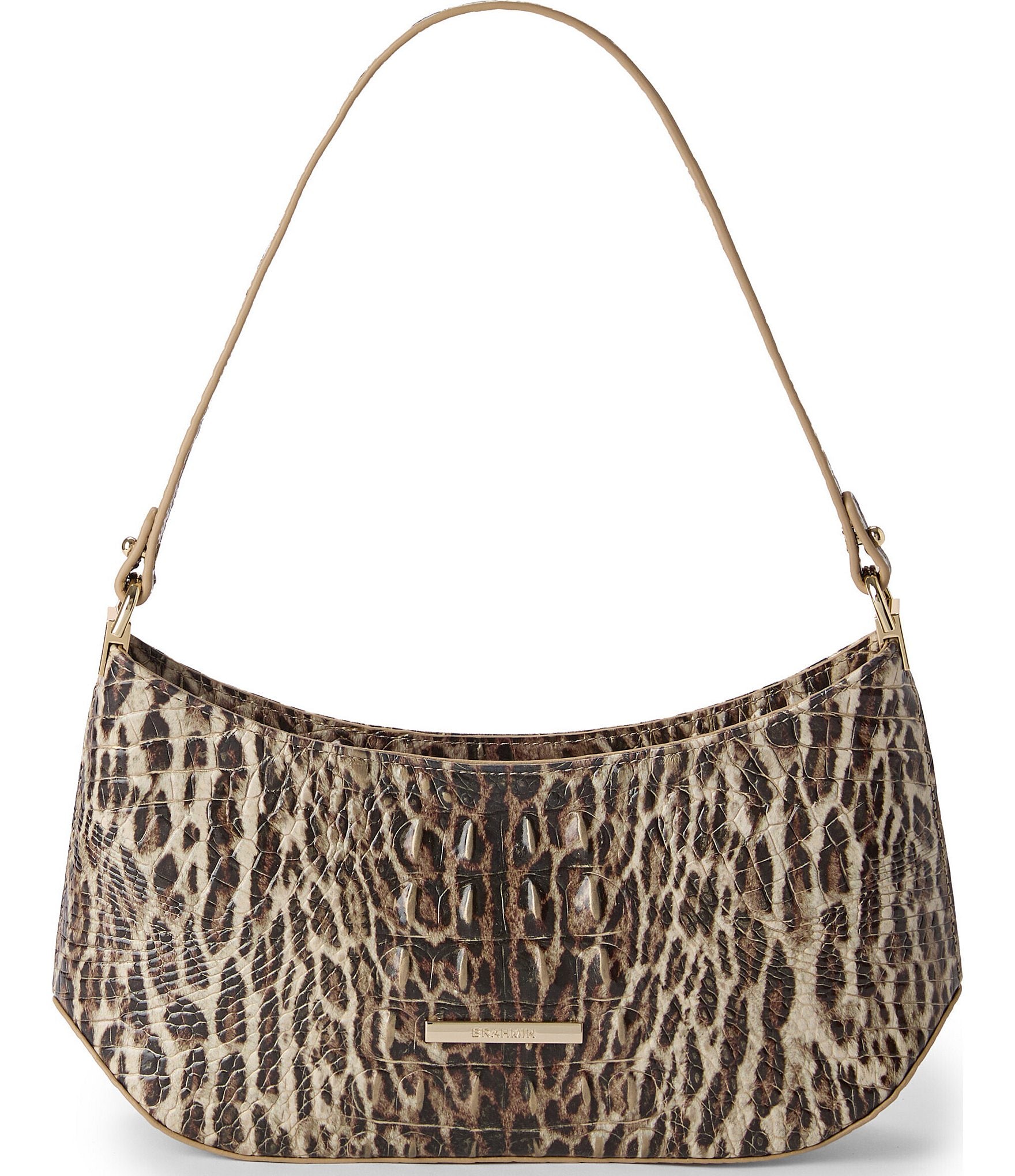 BRAHMIN Lilibeth Melbourne Collection Softscape Animal Print Shoulder Bag