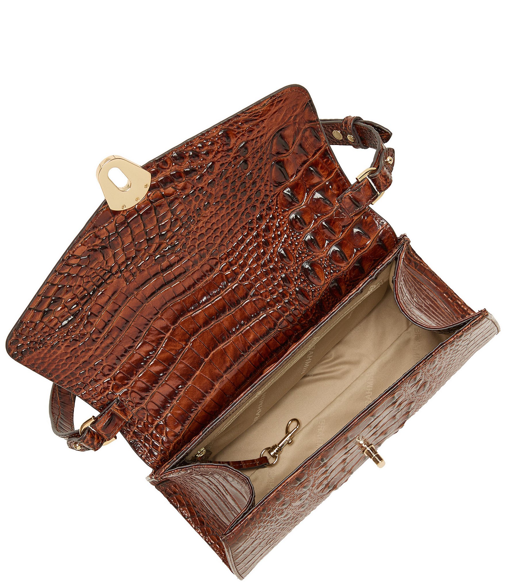 BRAHMIN Lucine Melbourne Collection Turn Lock Shoulder Bag