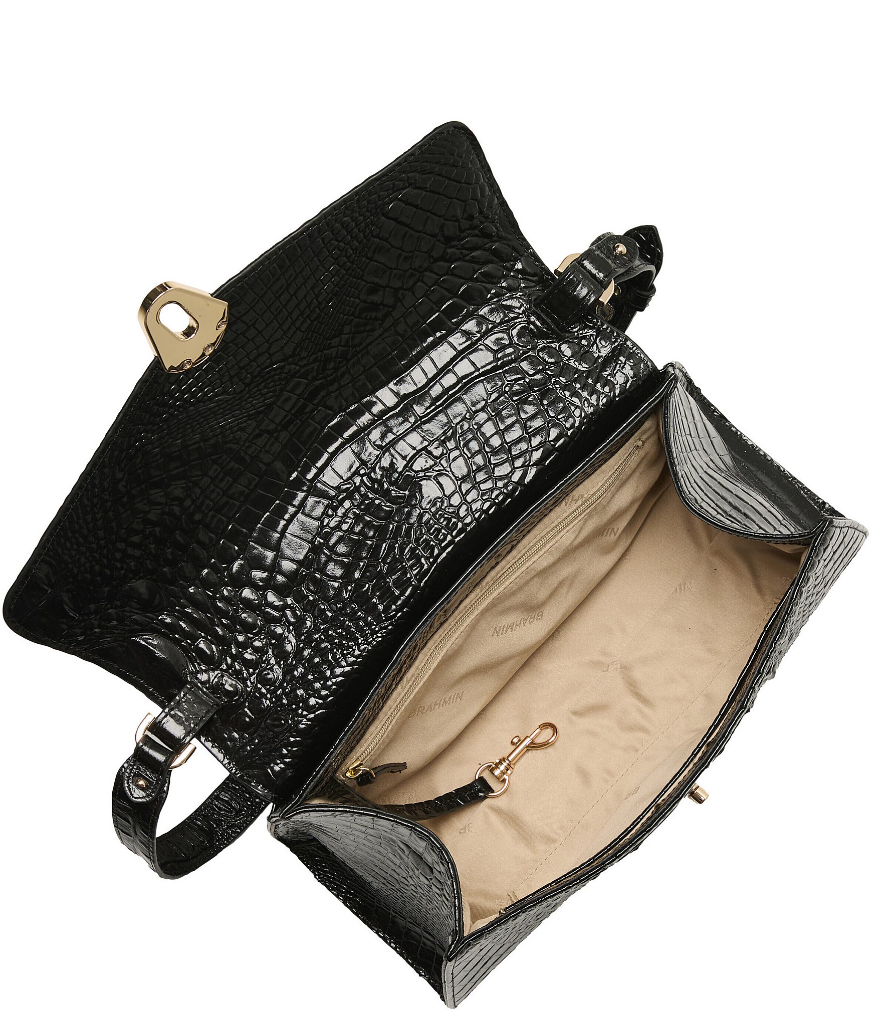 BRAHMIN Lucine Melbourne Collection Turn Lock Shoulder Bag