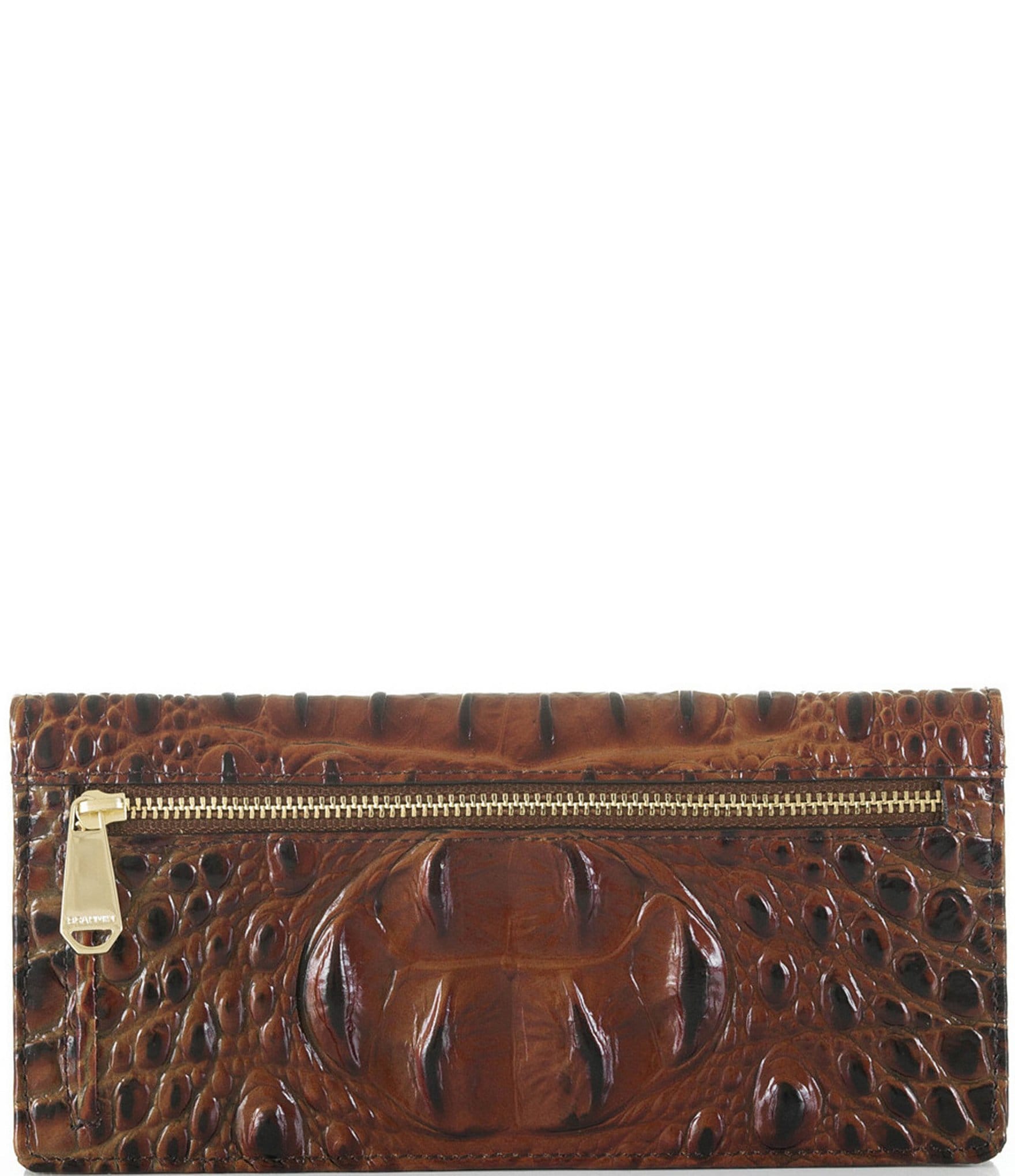 BRAHMIN Melbourne Collection Ady Crocodile-Embossed Wallet