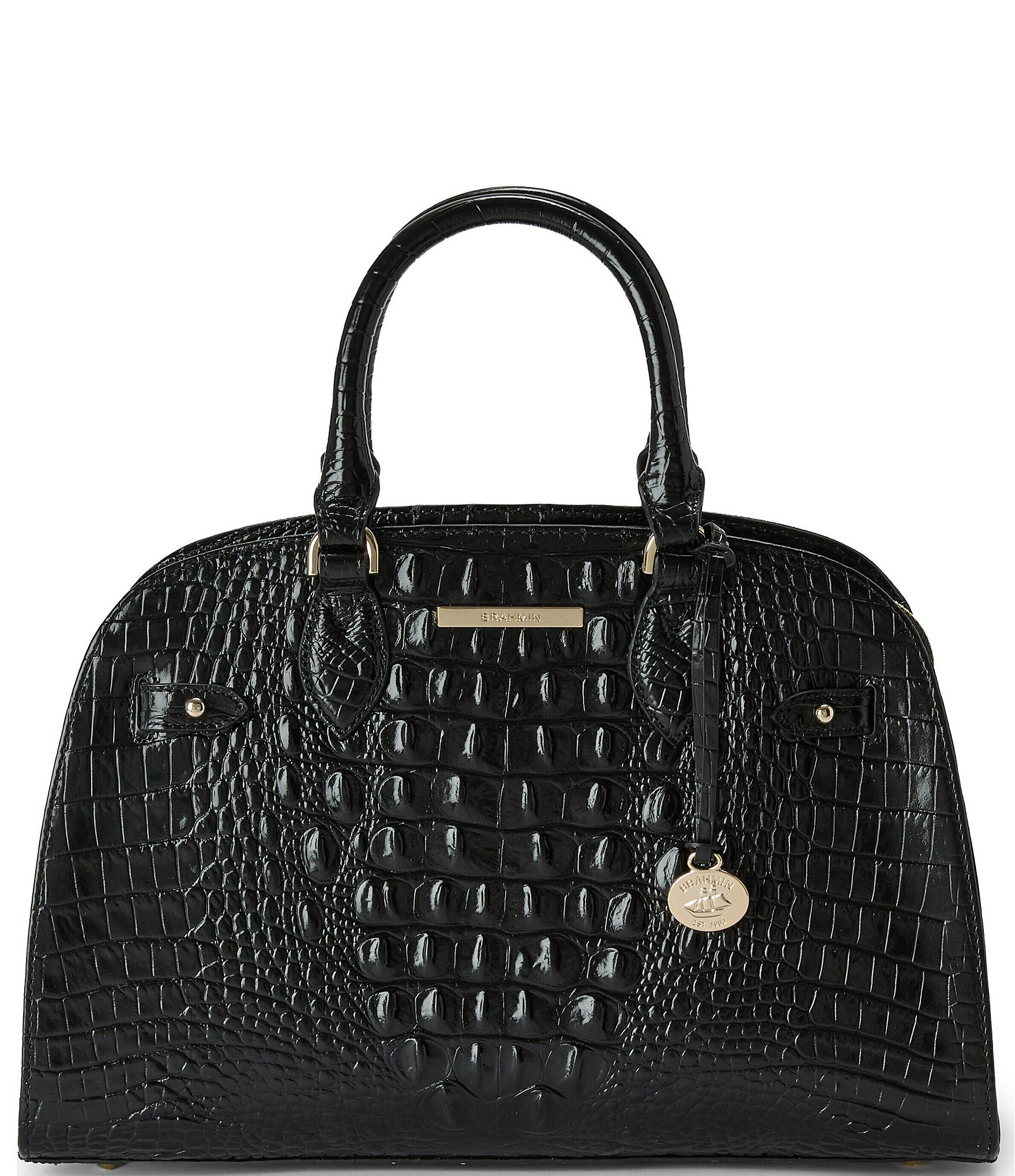 BRAHMIN Melbourne Collection Angelina Satchel Handle Bag