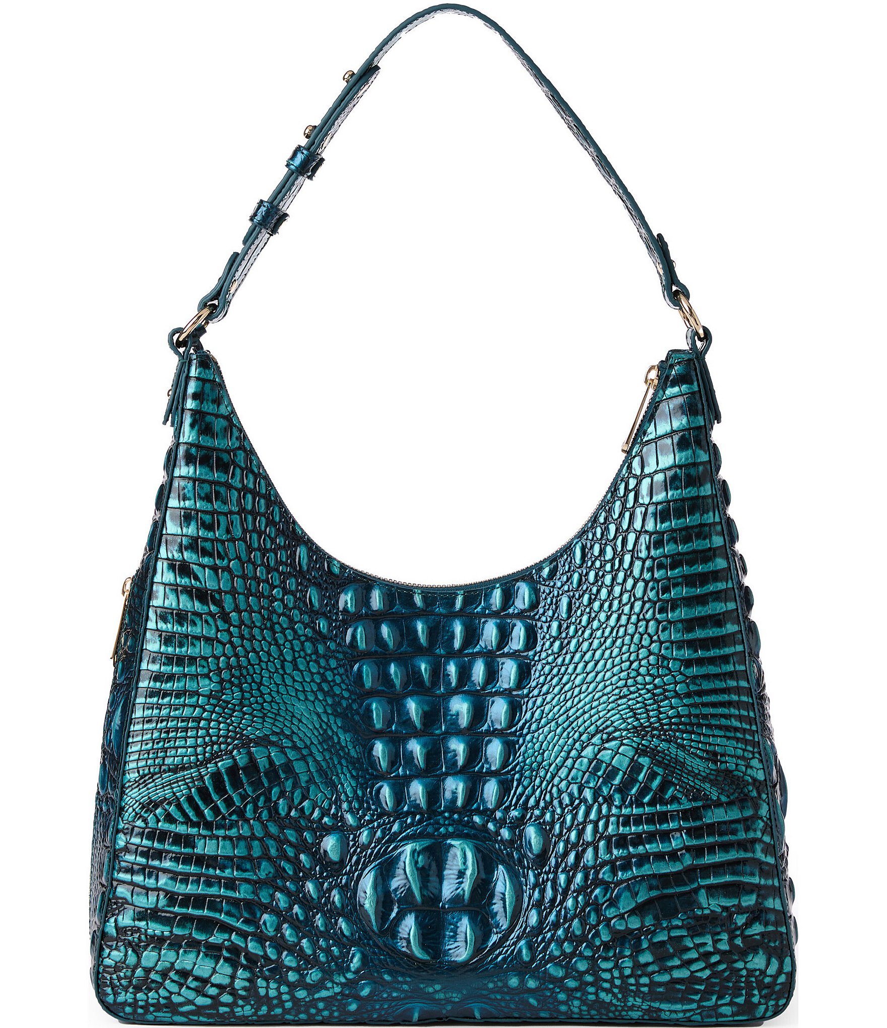 BRAHMIN Melbourne Collection Blue Patina Tabitha Shoulder Bag