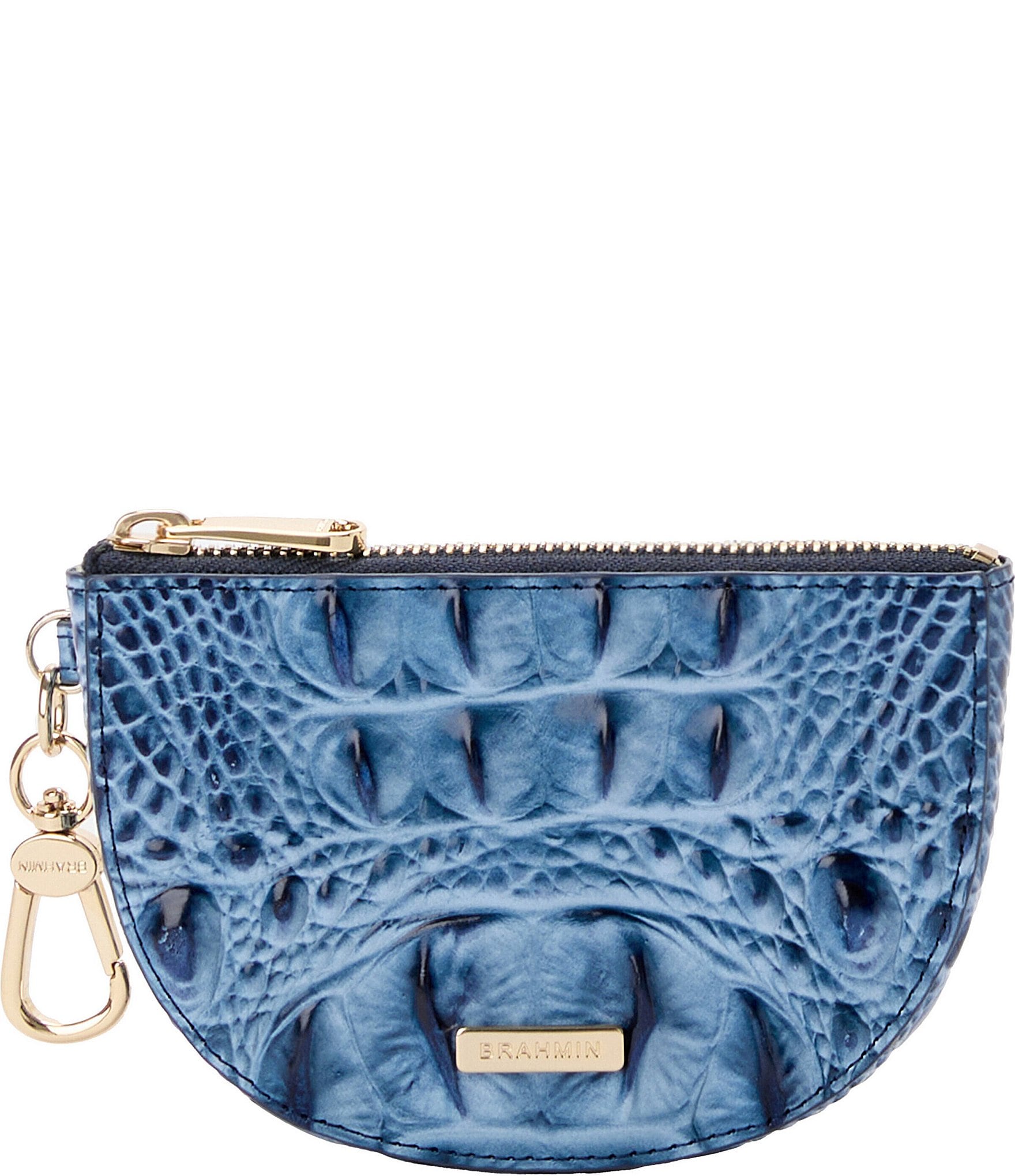 BRAHMIN Melbourne Collection Blue Serenade Britt Coin Holder