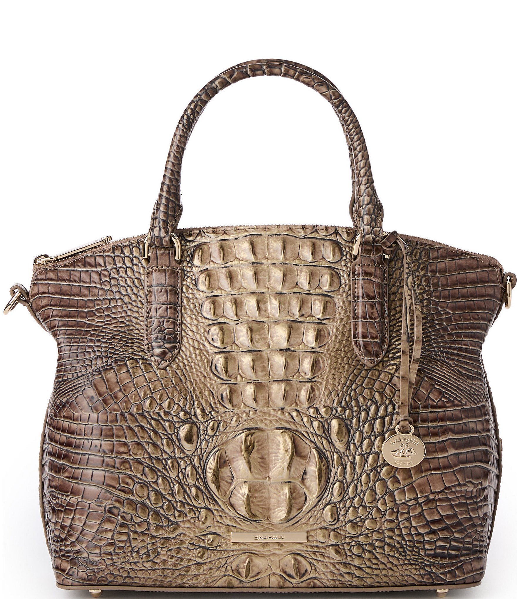 BRAHMIN Melbourne Collection Brindle Duxbury Satchel Bag | Dillard's