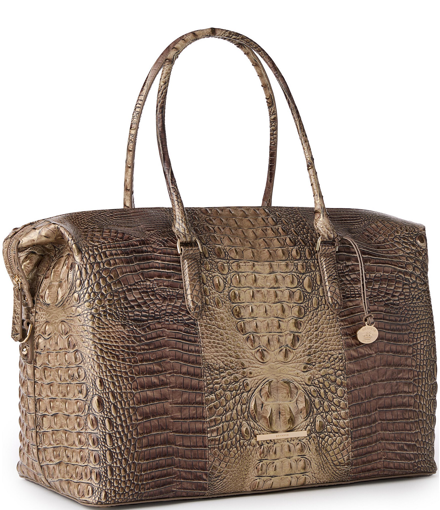 BRAHMIN Melbourne Collection Brindle Duxbury Weekender Bag