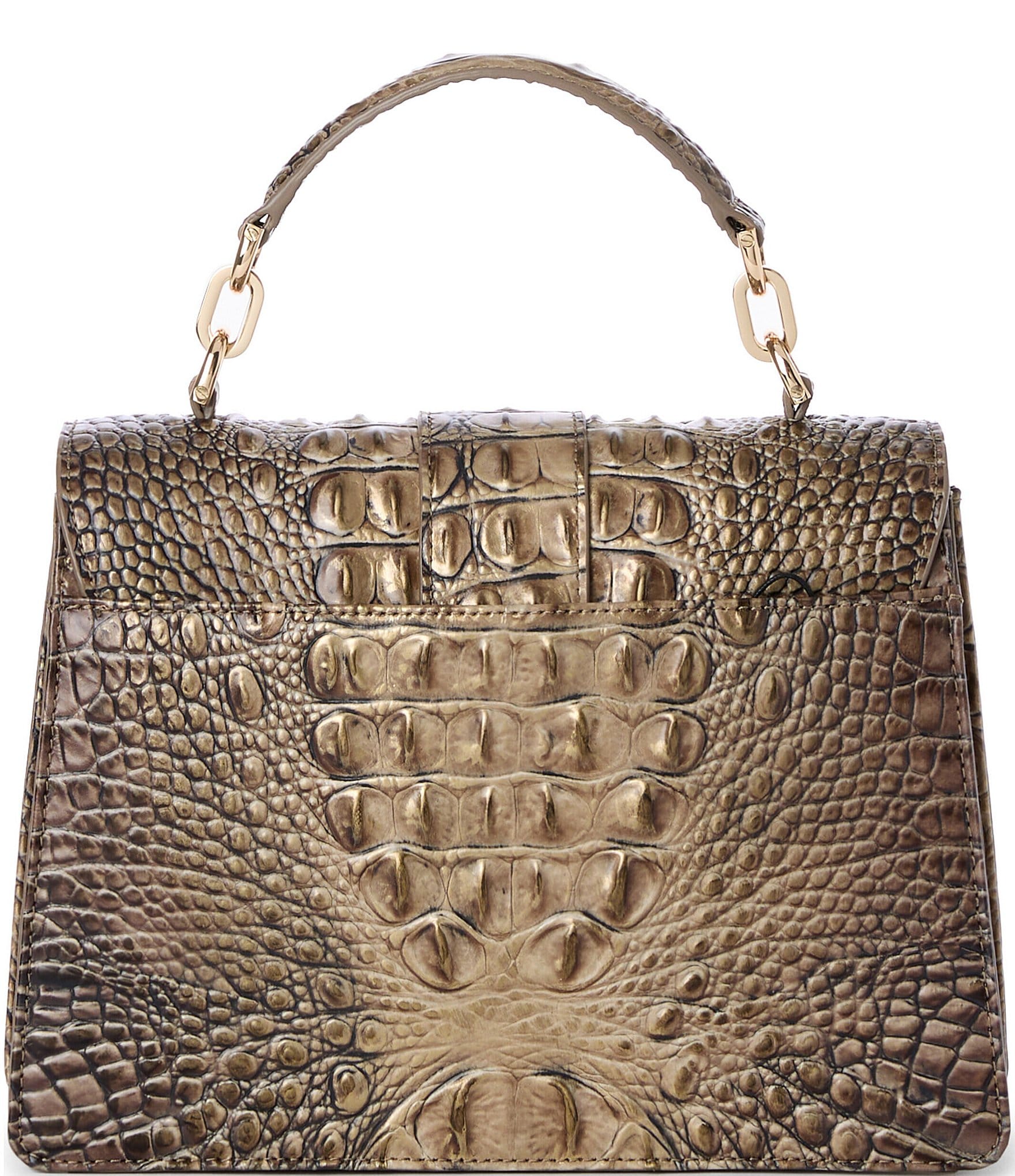 BRAHMIN Melbourne Collection Brindle Hallie Satchel Bag