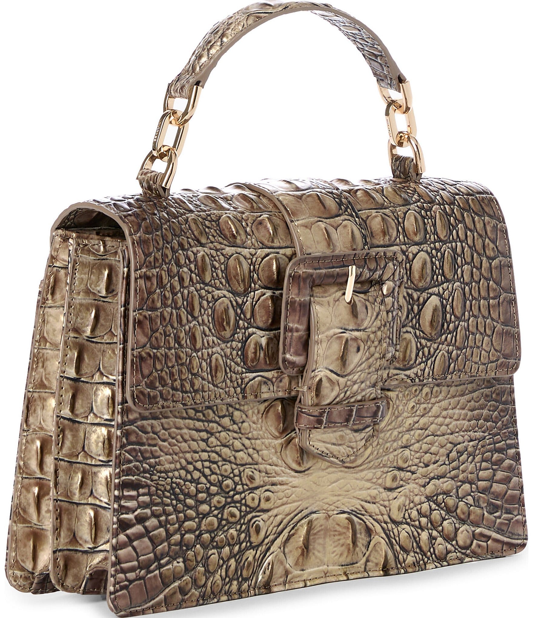 BRAHMIN Melbourne Collection Brindle Hallie Satchel Bag