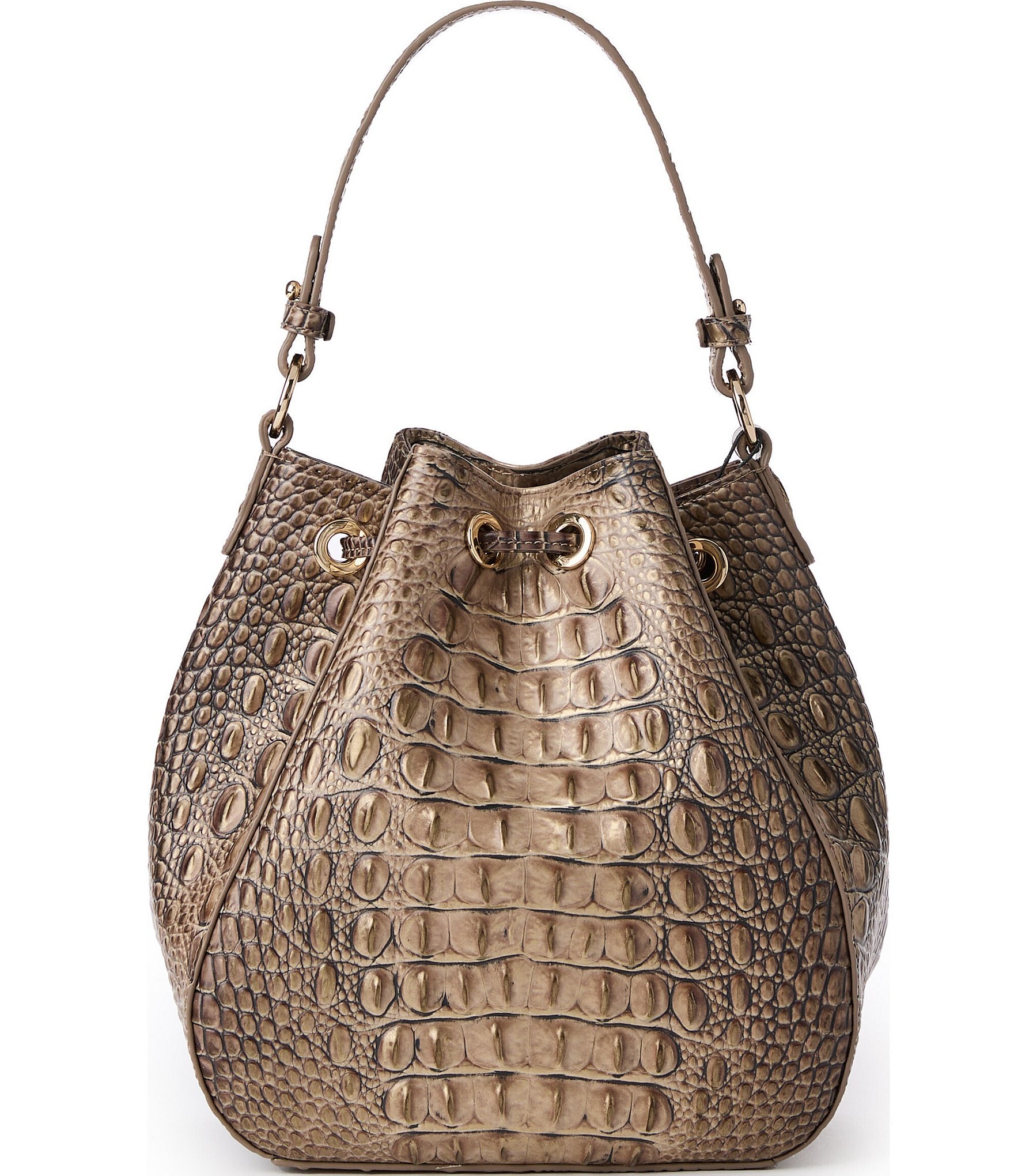 BRAHMIN Melbourne Collection Brindle Melinda Bucket Bag