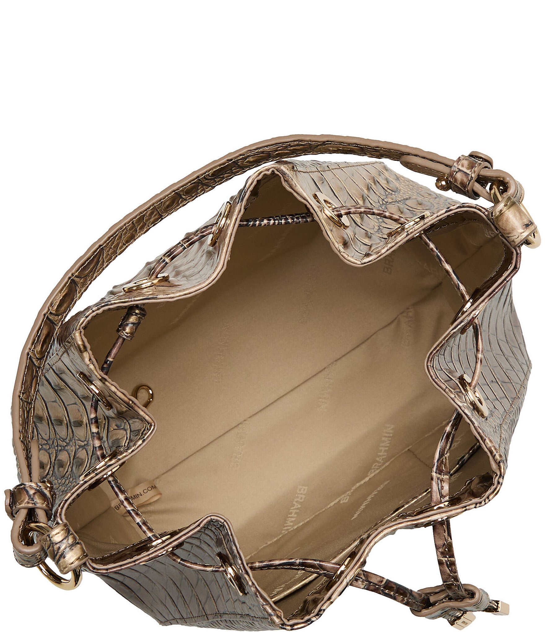 BRAHMIN Melbourne Collection Brindle Melinda Bucket Bag