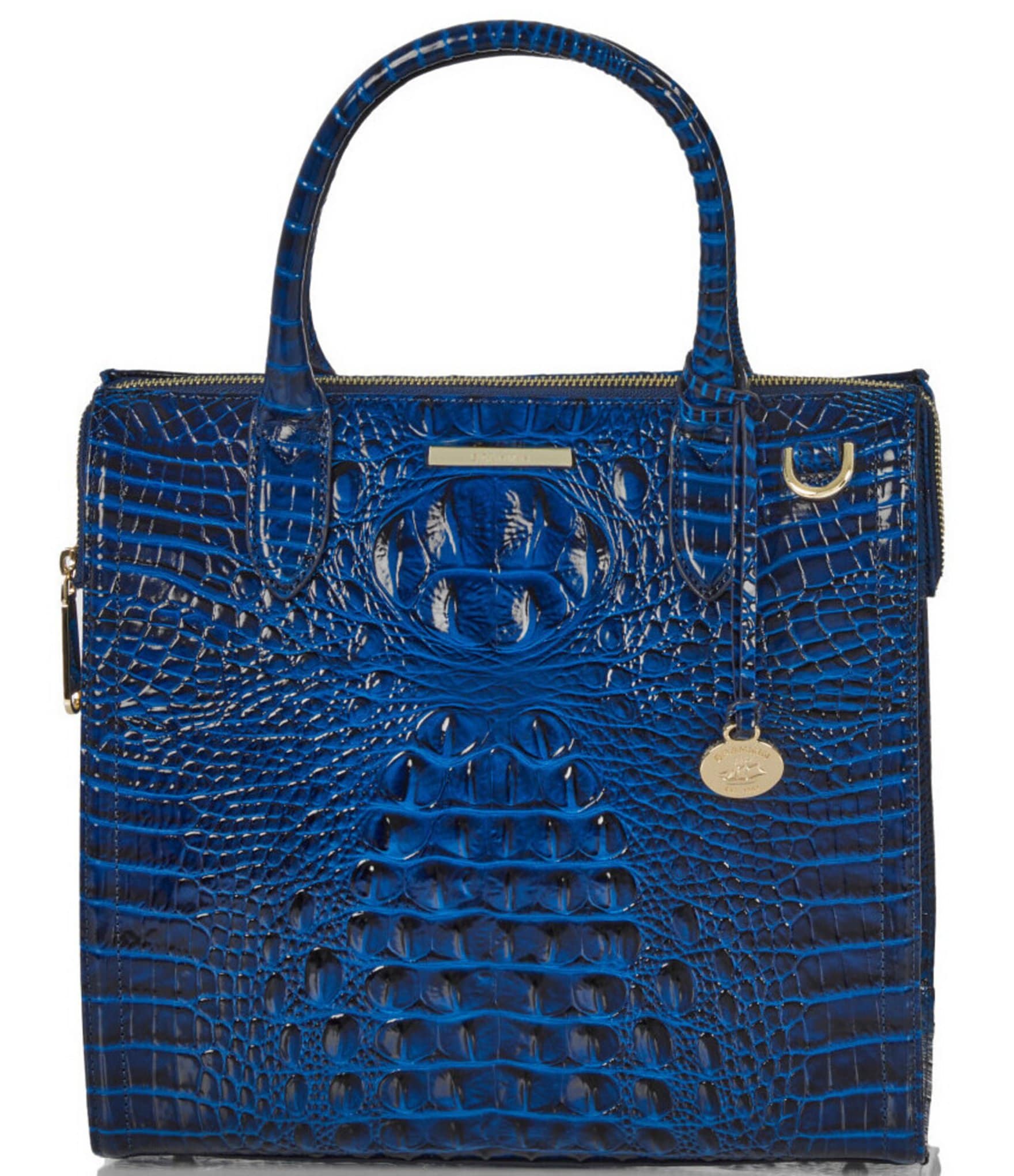 BRAHMIN Melbourne Collection Caroline Sapphire Satchel Bag | Dillard's