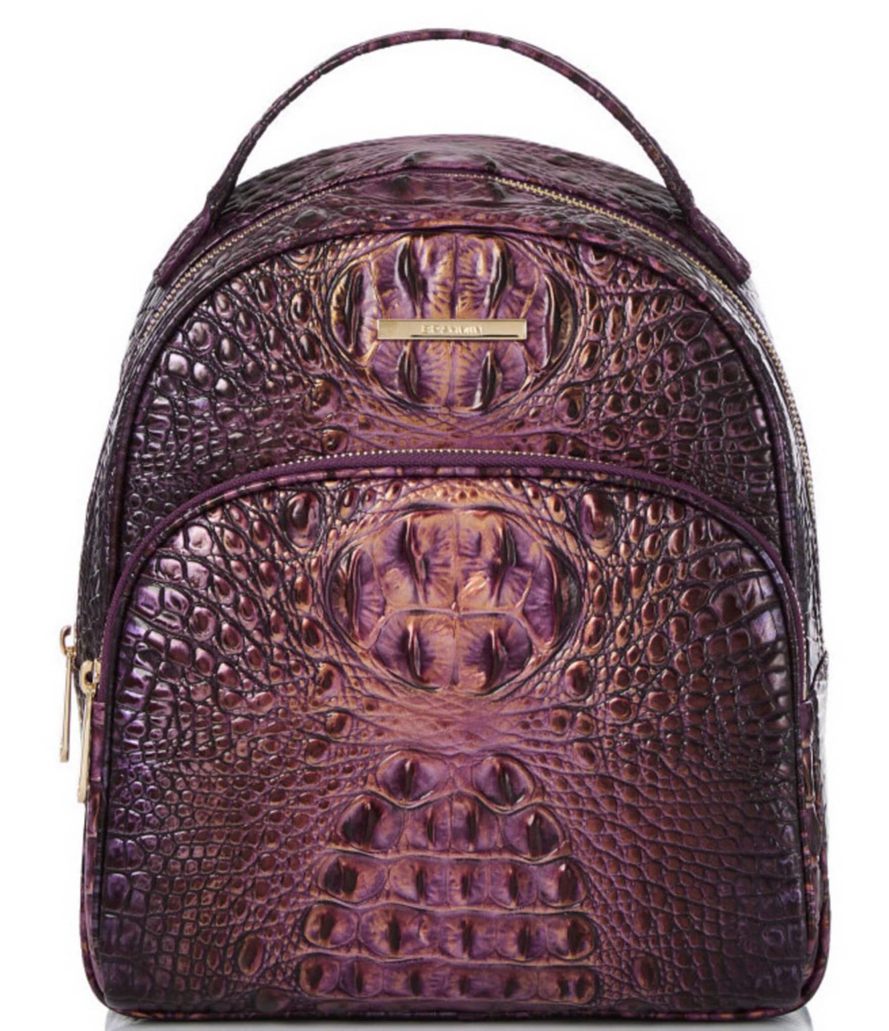 Georgina in Pecan Handbag Designer By Brahmin Size: Medium