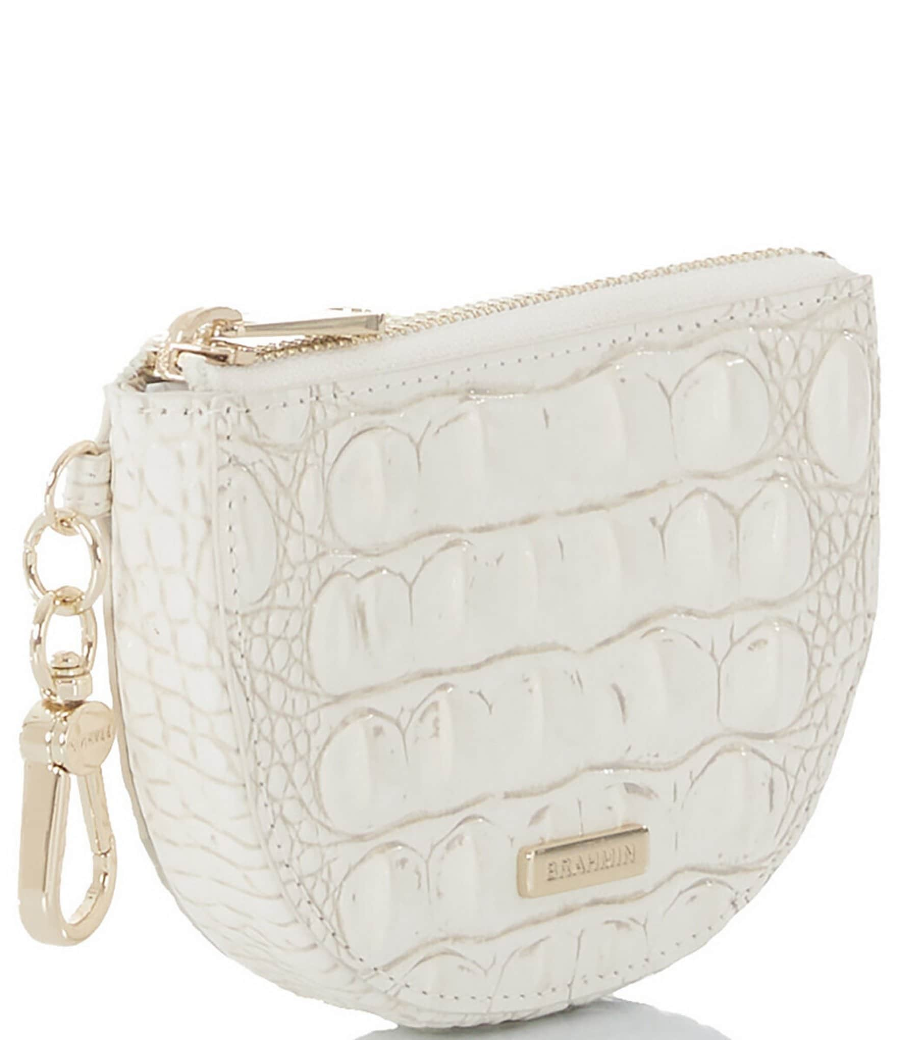 BRAHMIN Melbourne Collection Coconut Milk Britt Coin Holder