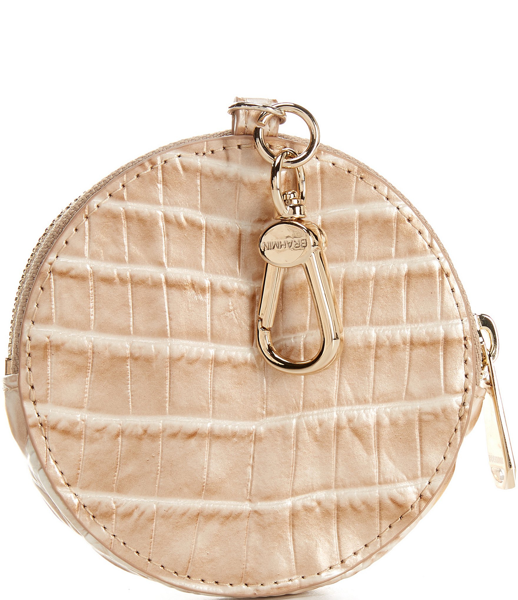 BRAHMIN Melbourne Collection Contour Circle Coin Purse