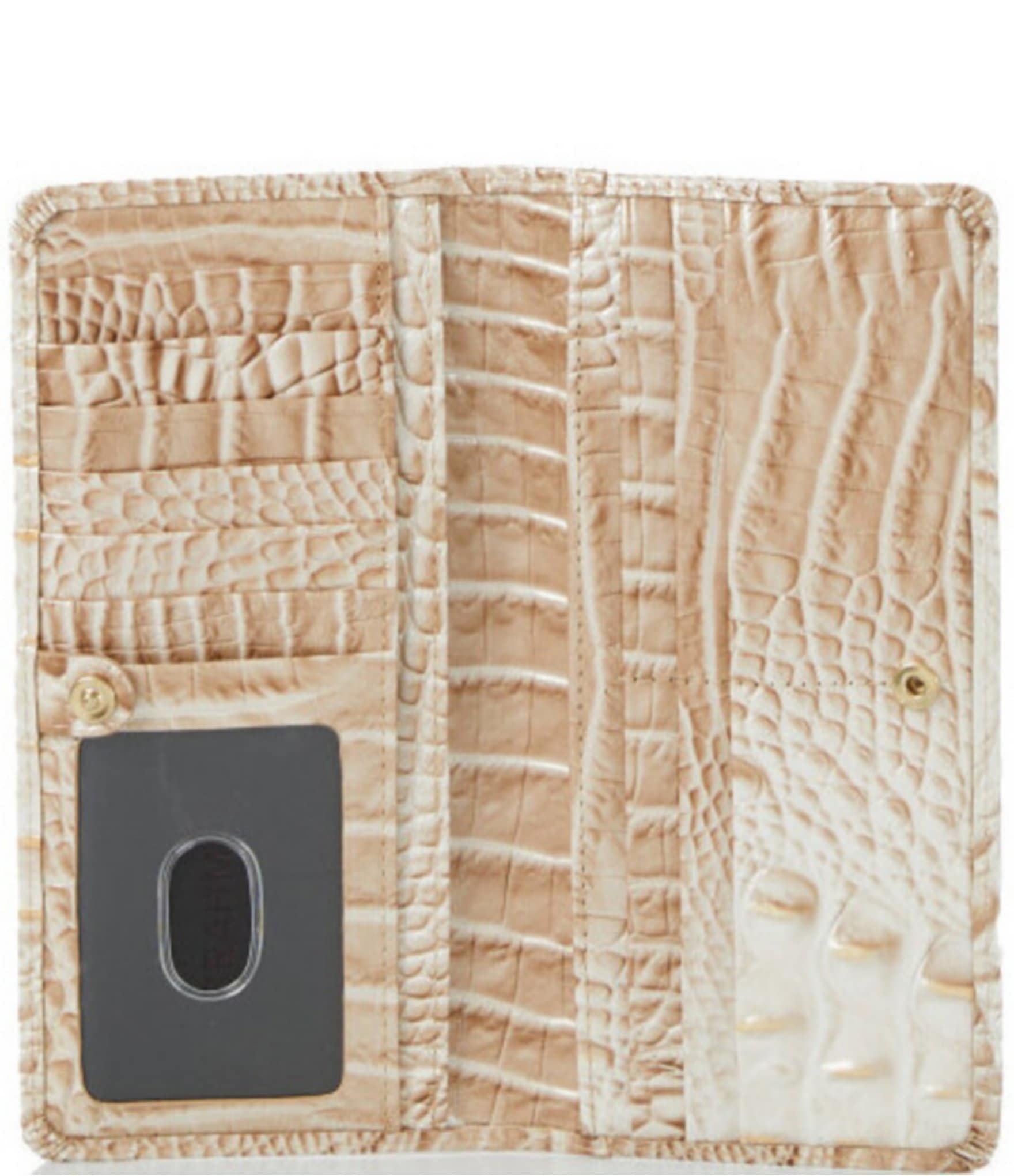 BRAHMIN Melbourne Collection Contour Crocodile-Embossed Ady Wallet