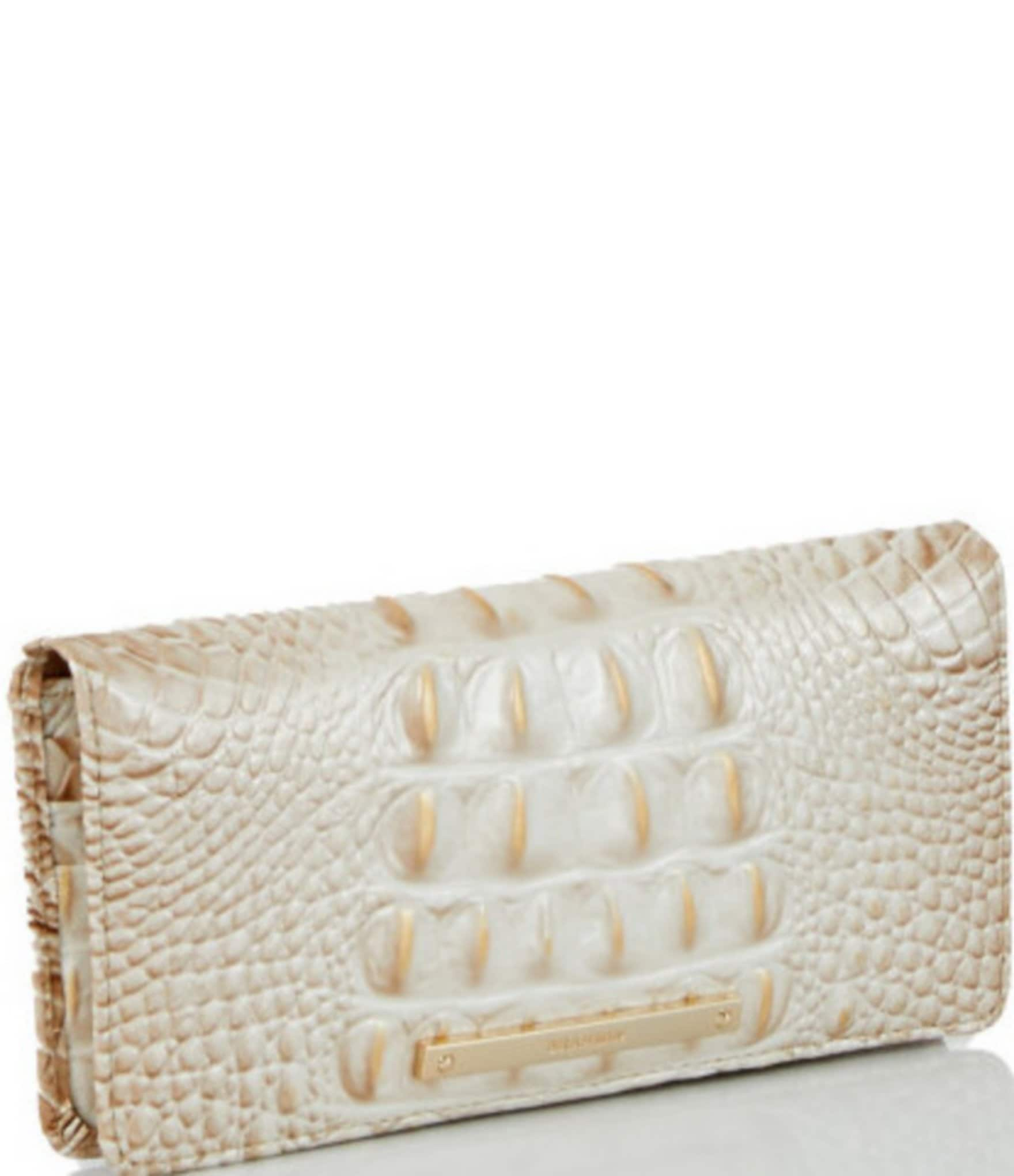 BRAHMIN Melbourne Collection Contour Crocodile-Embossed Ady Wallet