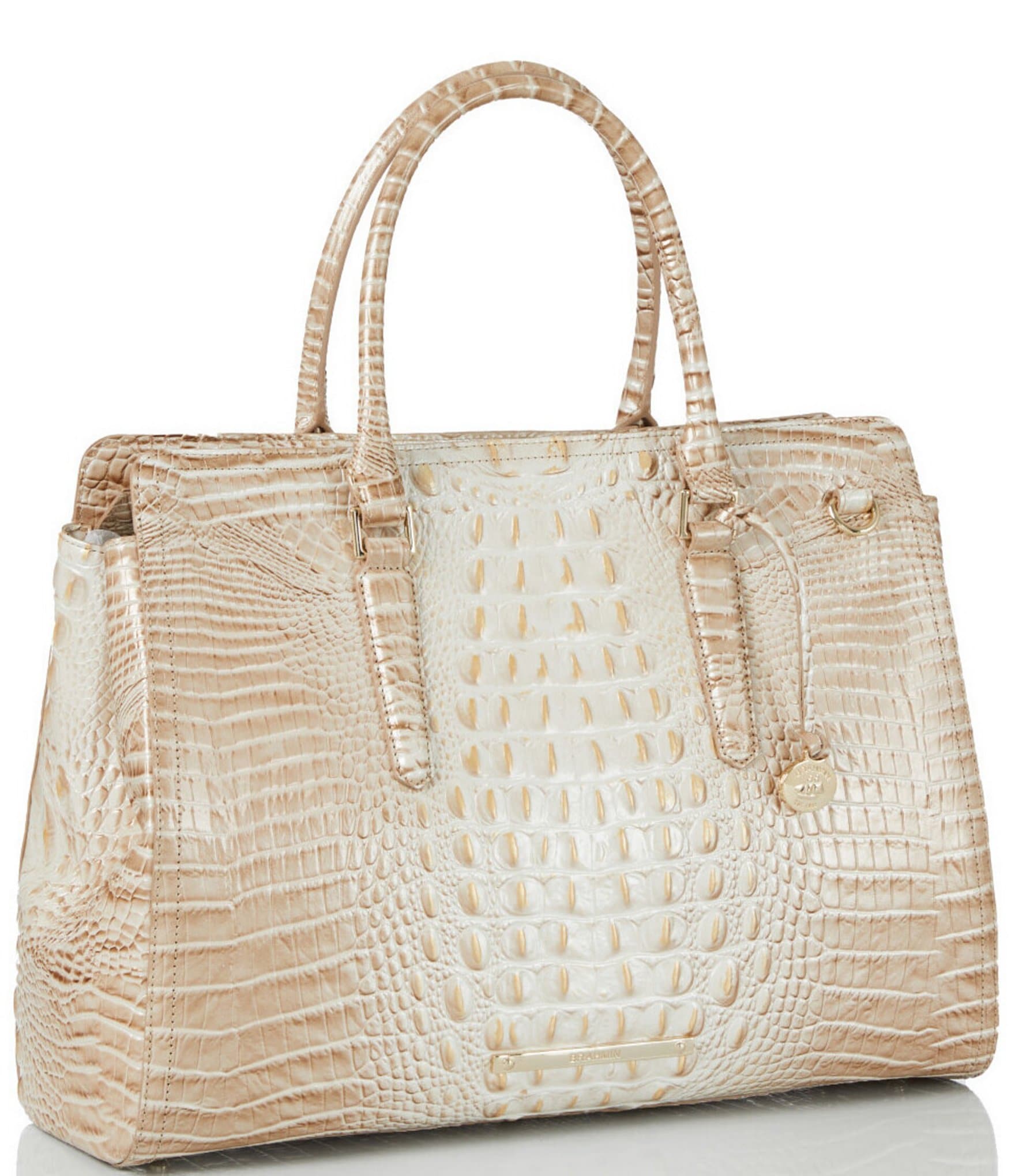 BRAHMIN Melbourne Collection Contour Finley Carryall Satchel Tote Bag