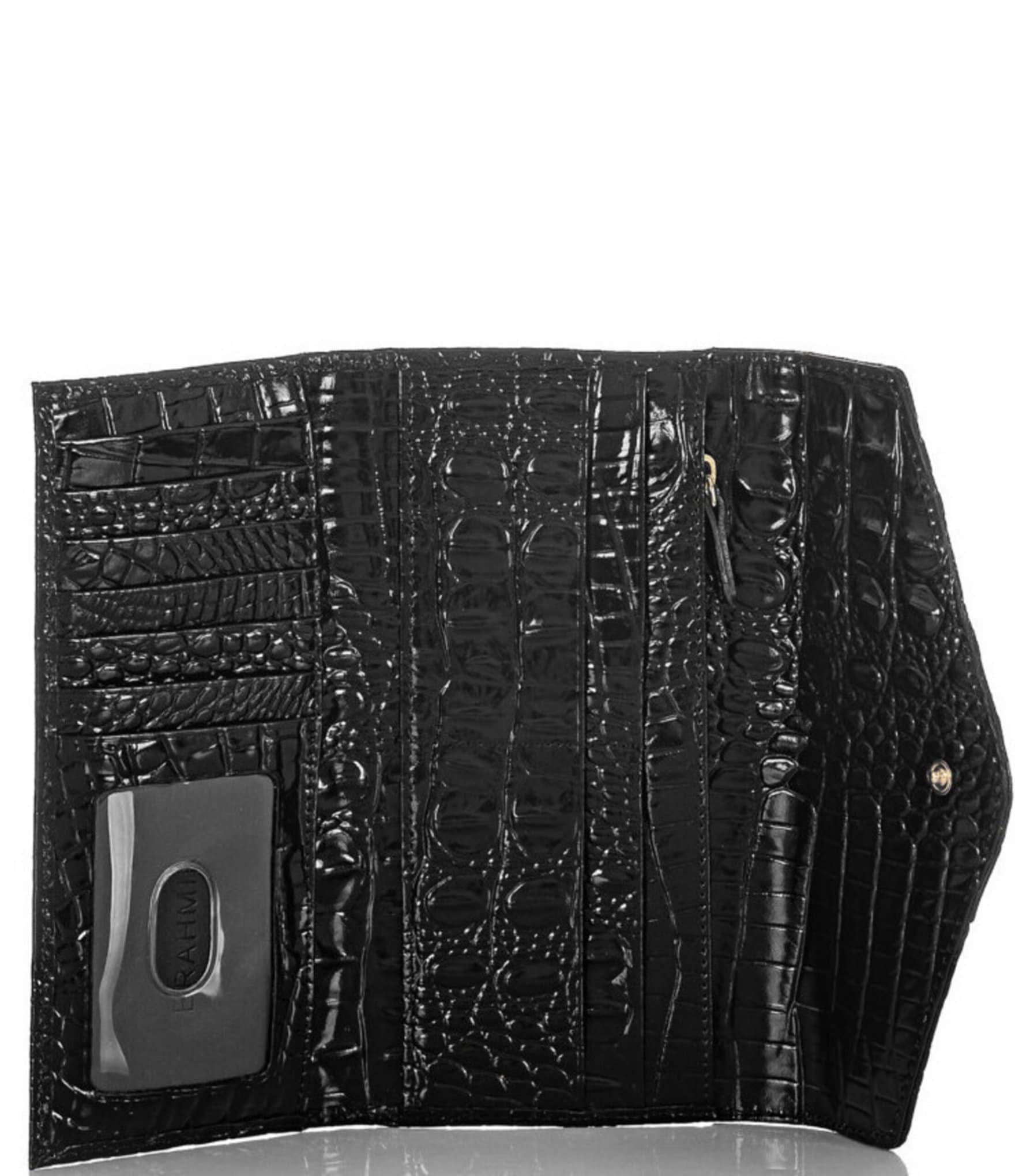 BRAHMIN Melbourne Collection Crocodile-Embossed Veronica Envelope Wallet