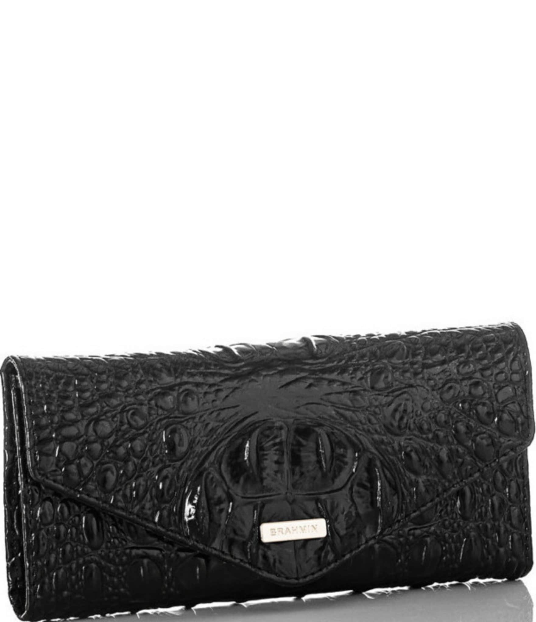 BRAHMIN Melbourne Collection Crocodile-Embossed Veronica Envelope Wallet