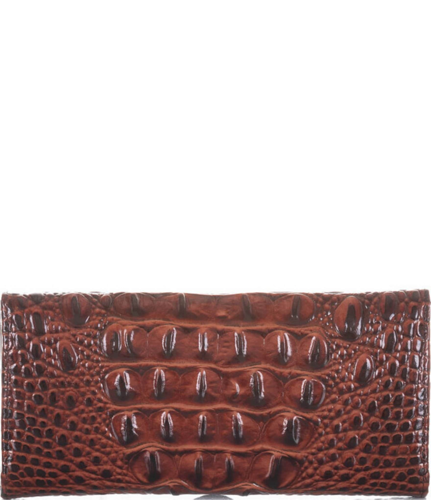 BRAHMIN Melbourne Collection Crocodile-Embossed Veronica Envelope Wallet