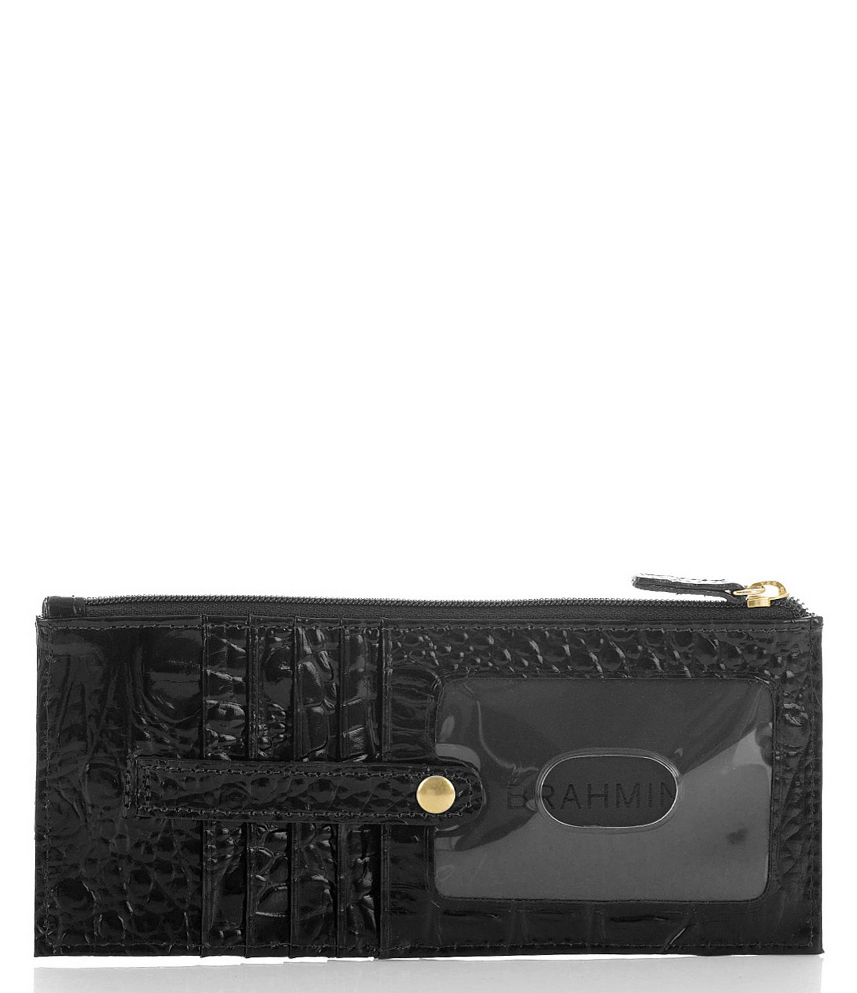 BRAHMIN Melbourne Collection Leather Crocodile-Embossed Wallet