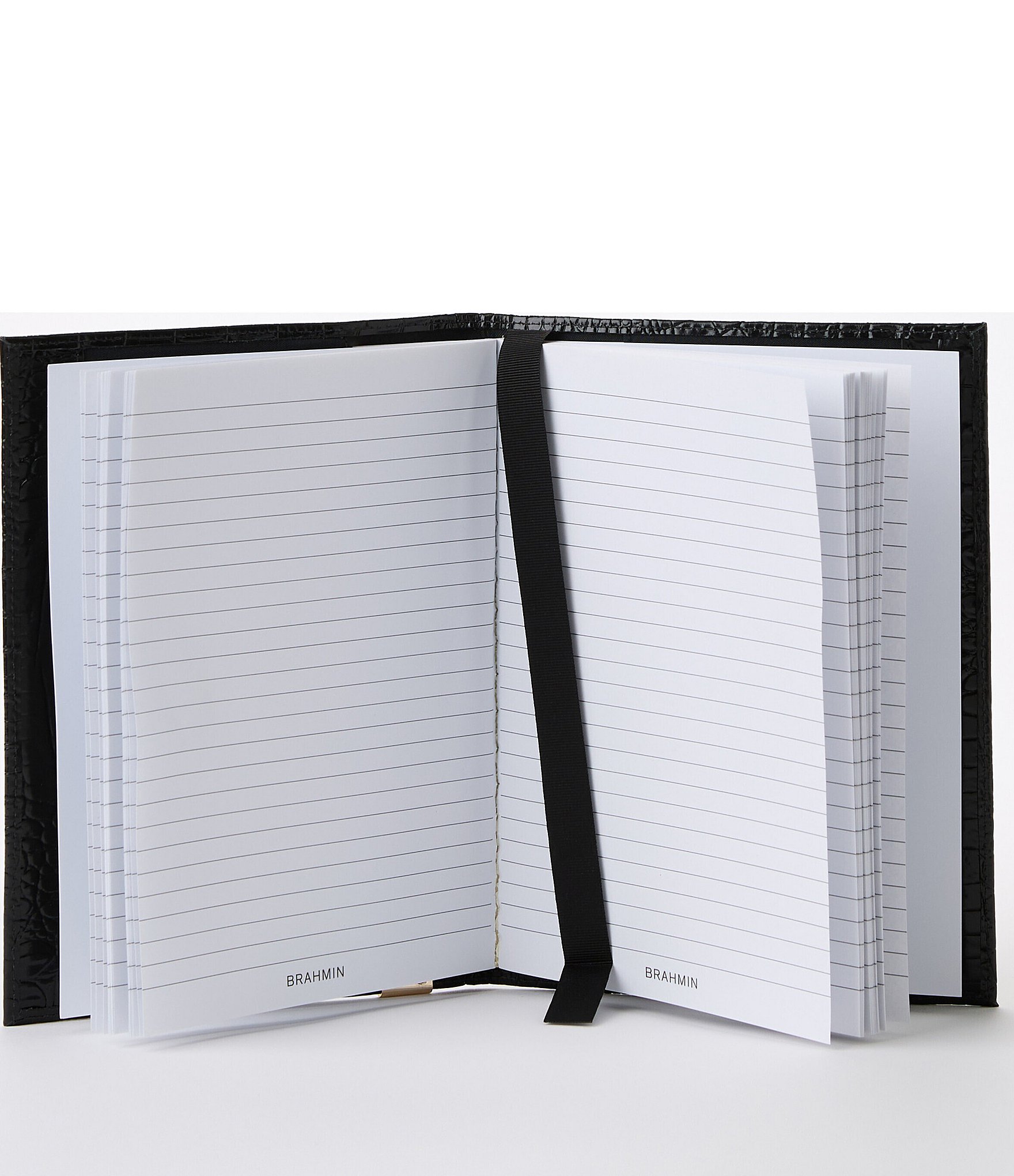 BRAHMIN Melbourne Collection Crocodile Embossed Leather Journal