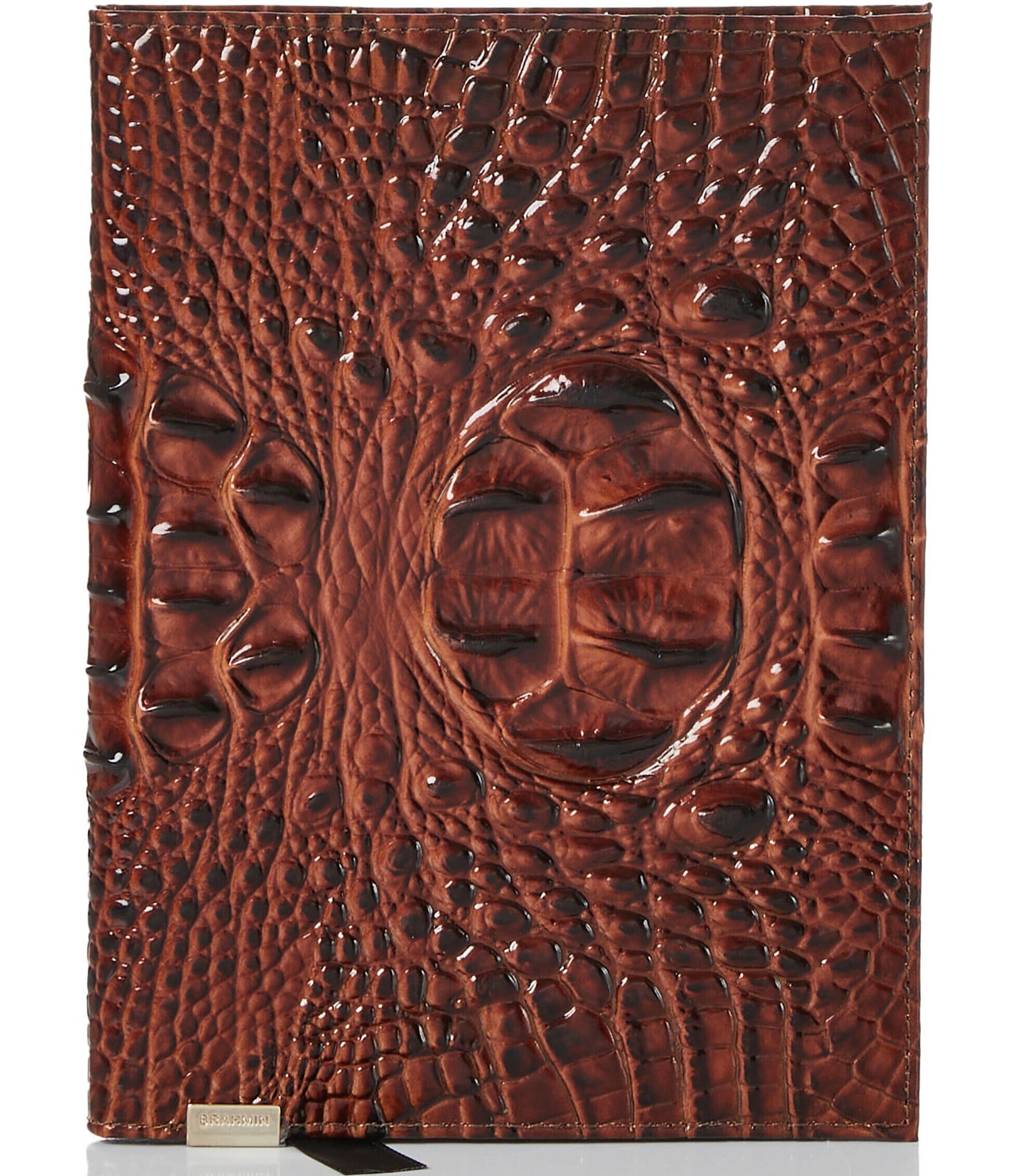 BRAHMIN Melbourne Collection Crocodile Embossed Leather Journal