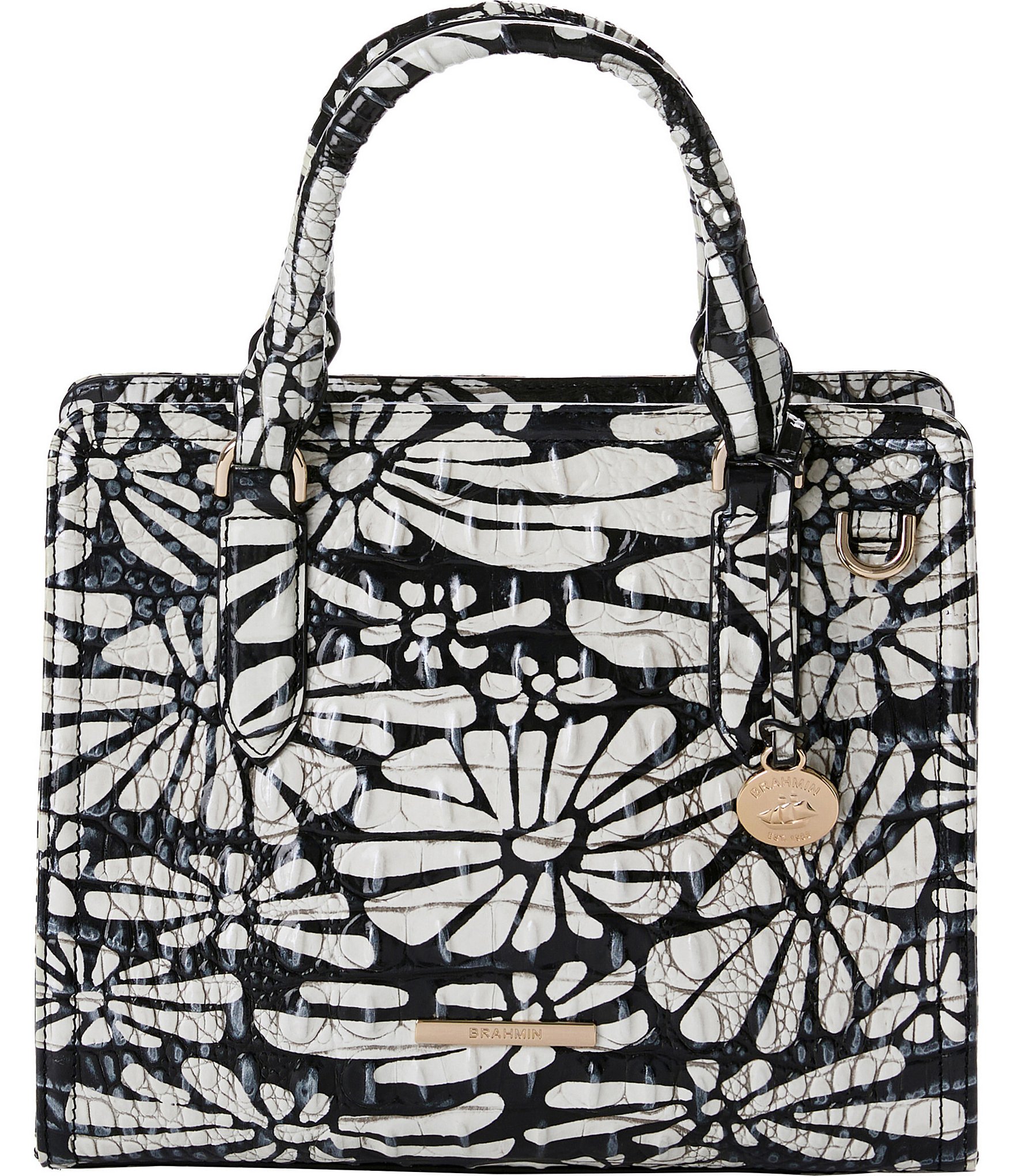 BRAHMIN Melbourne Collection Daisy Batik Cami Satchel Bag