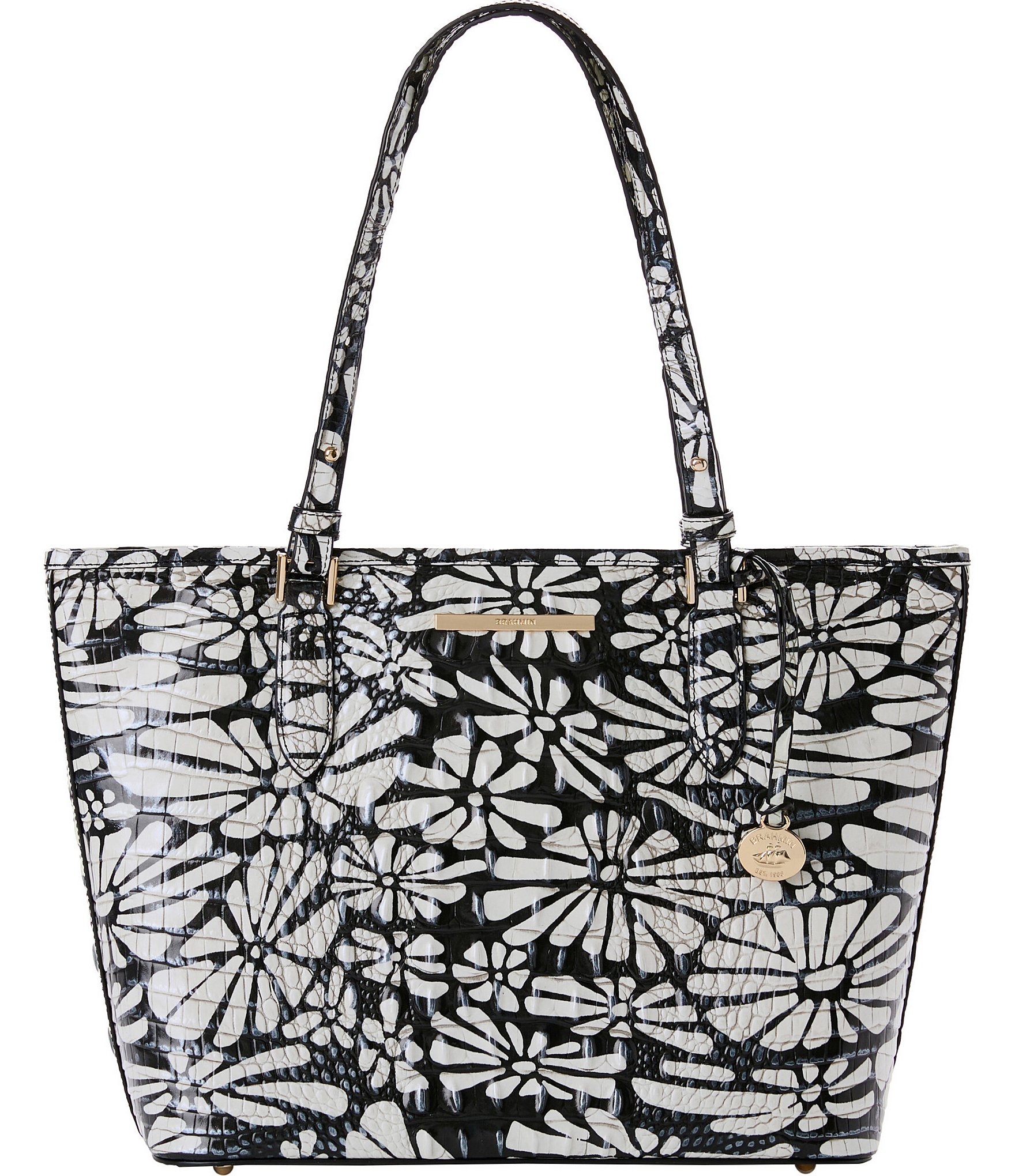 BRAHMIN Melbourne Collection Daisy Batik Medium Asher Tote Bag | Dillard's