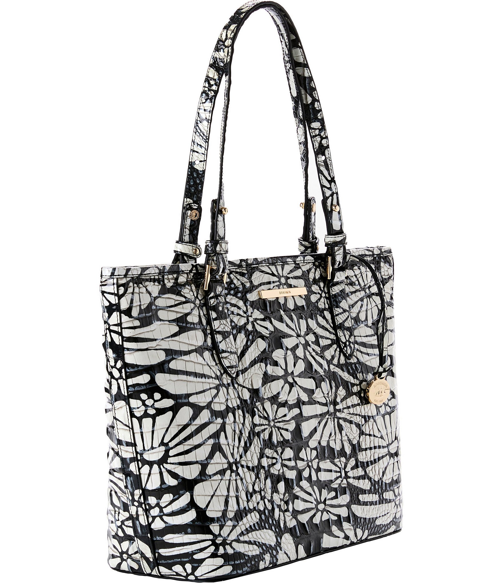 BRAHMIN Melbourne Collection Daisy Batik Medium Asher Tote Bag