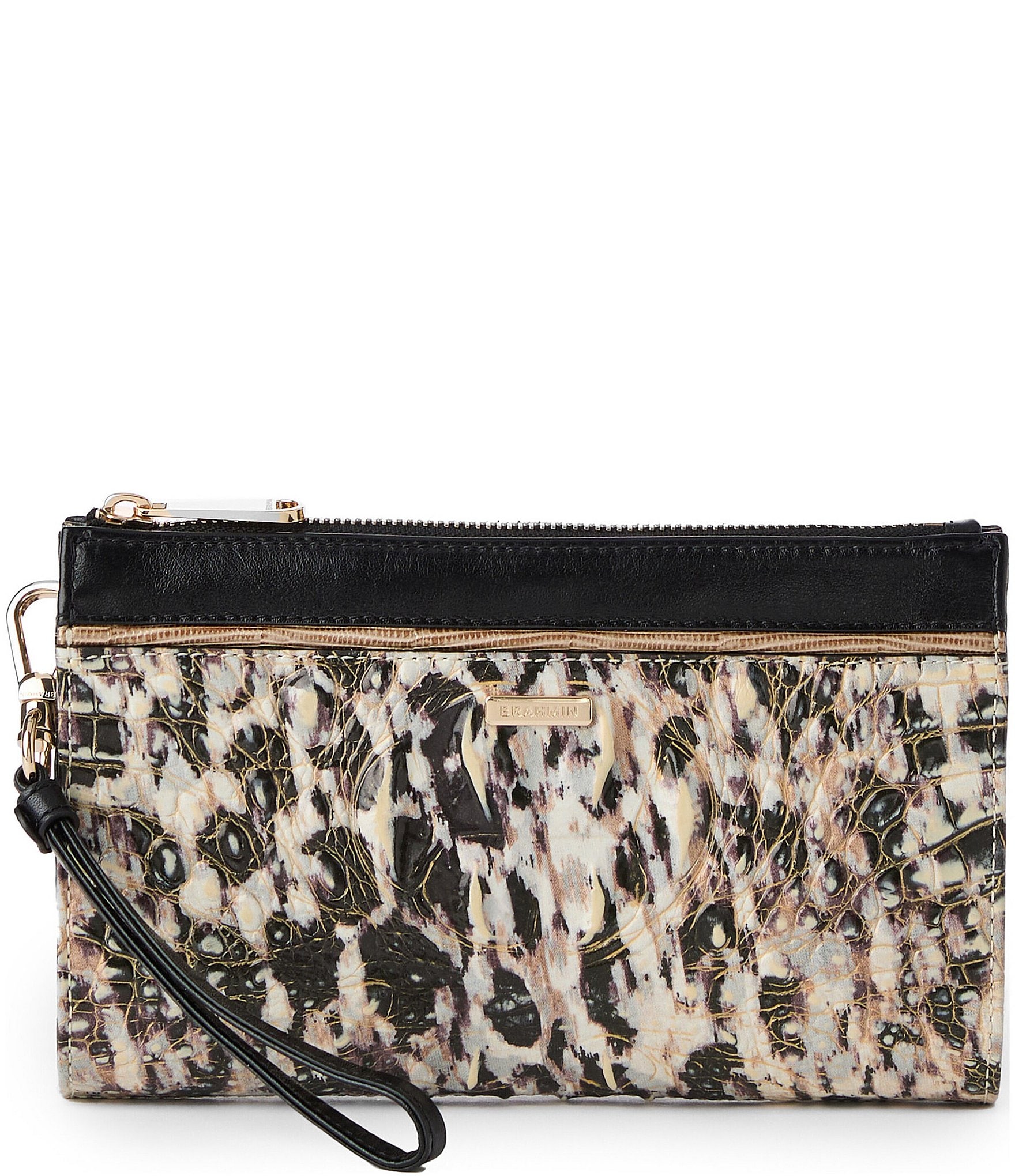 High quality Brahmin CORAL PEACH MEL. Millie Wristlet