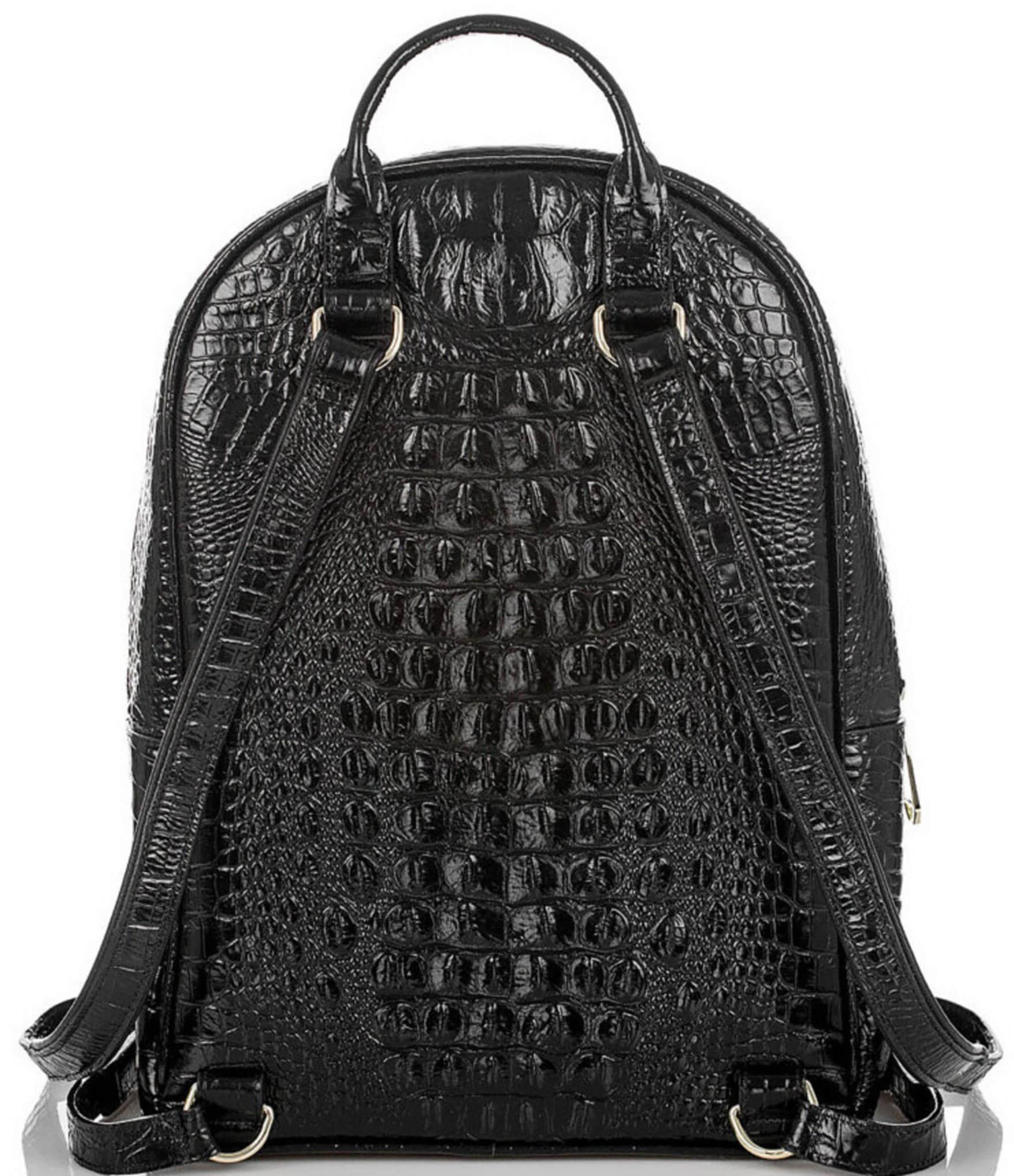 BRAHMIN Melbourne Collection Dartmouth Crocodile-Embossed Backpack