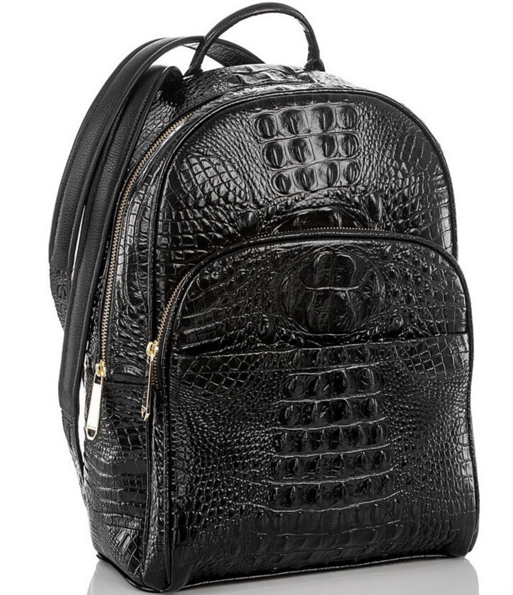 BRAHMIN Melbourne Collection Dartmouth Crocodile-Embossed Backpack