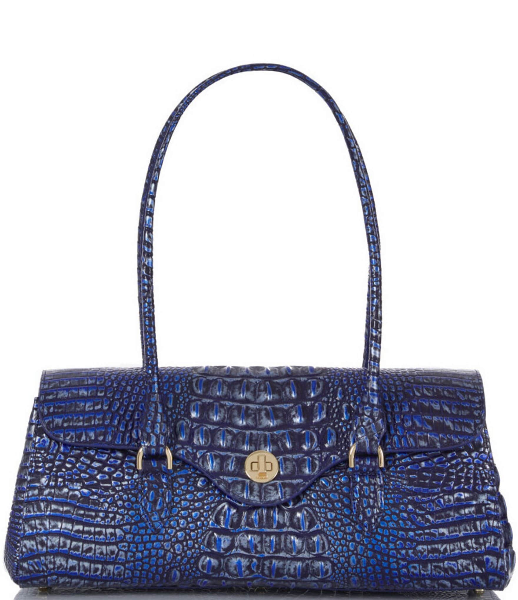 Tiffany & Fred Snake-embossed Leather Satchel in Metallic