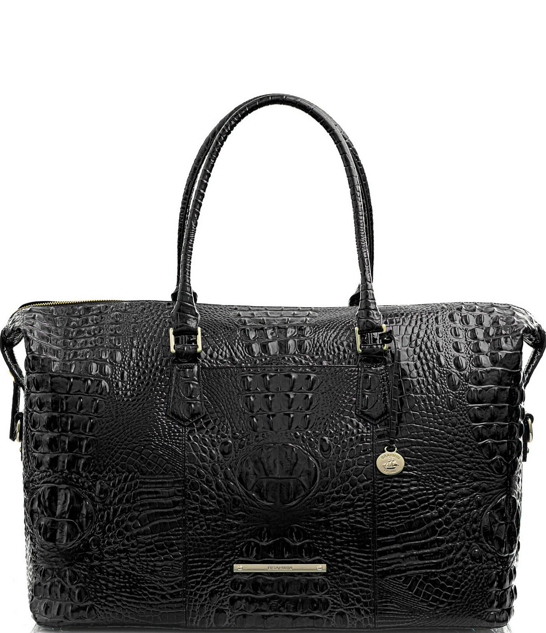 HOLLIS x Dillard's Champagne Leopard Vegan Leather Lux Weekender Bag
