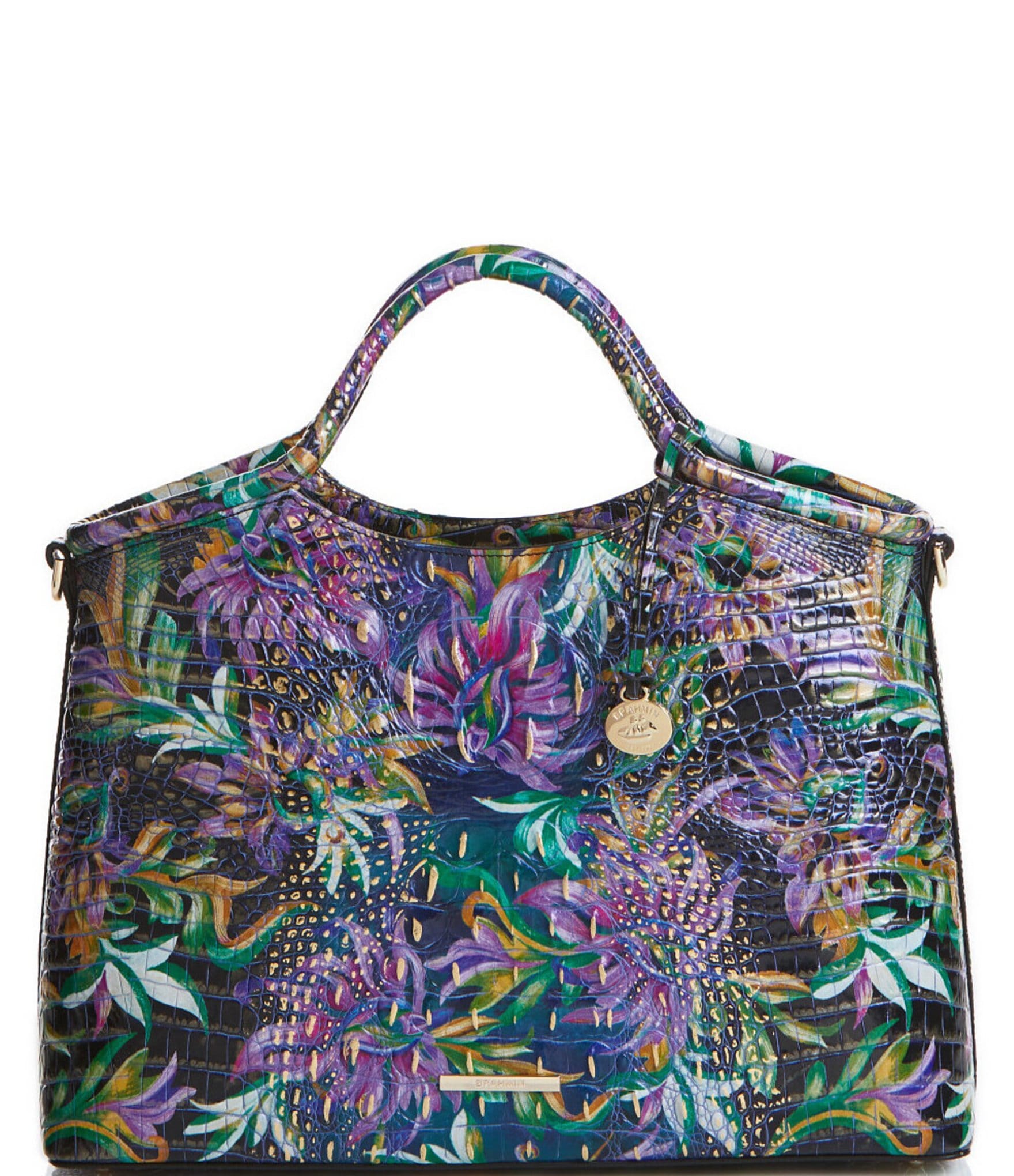 BRAHMIN Melbourne Collection Elaine Leather Visionary Satchel Bag ...