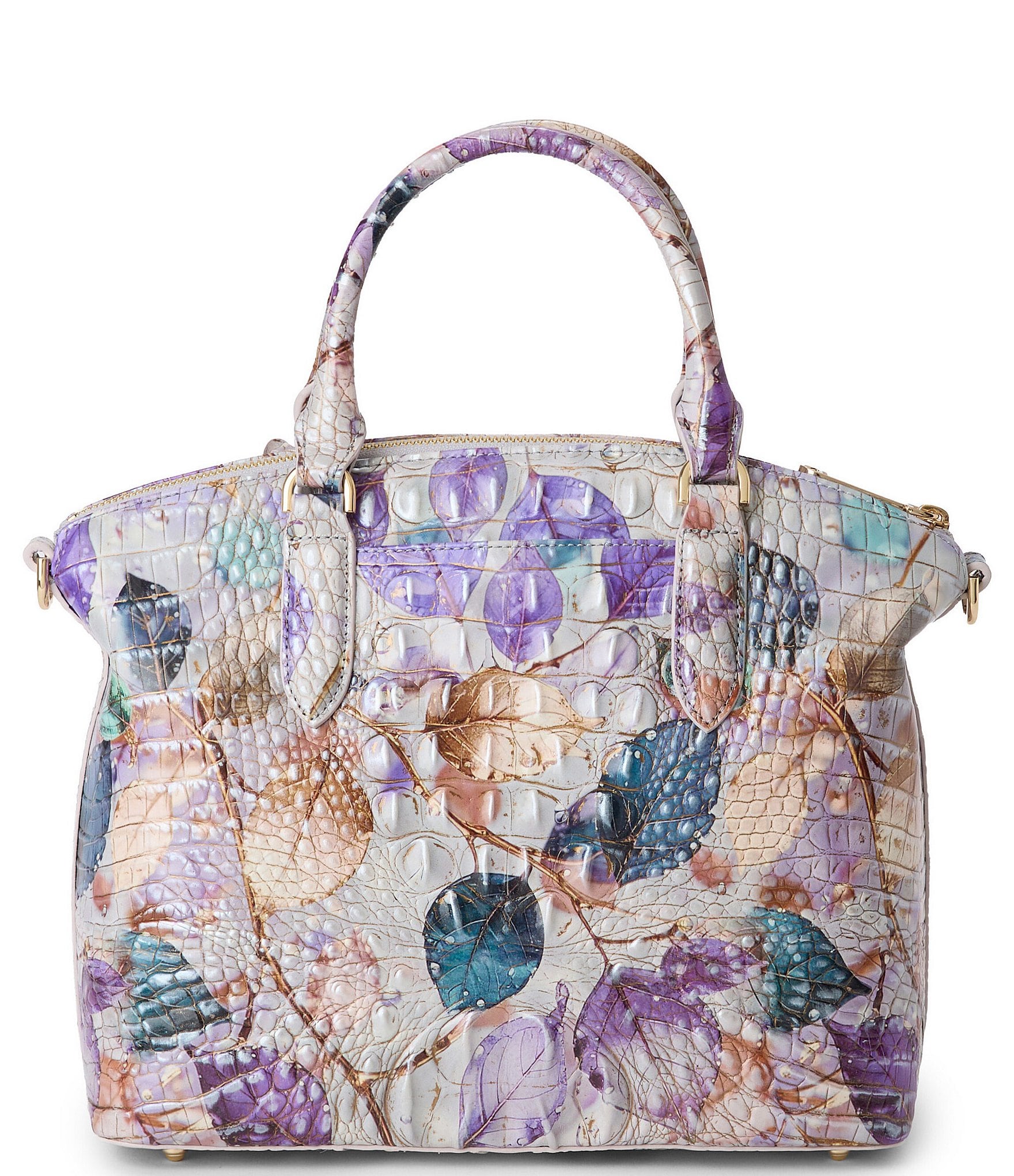 BRAHMIN Melbourne Collection Frosted Duxbury Satchel Bag