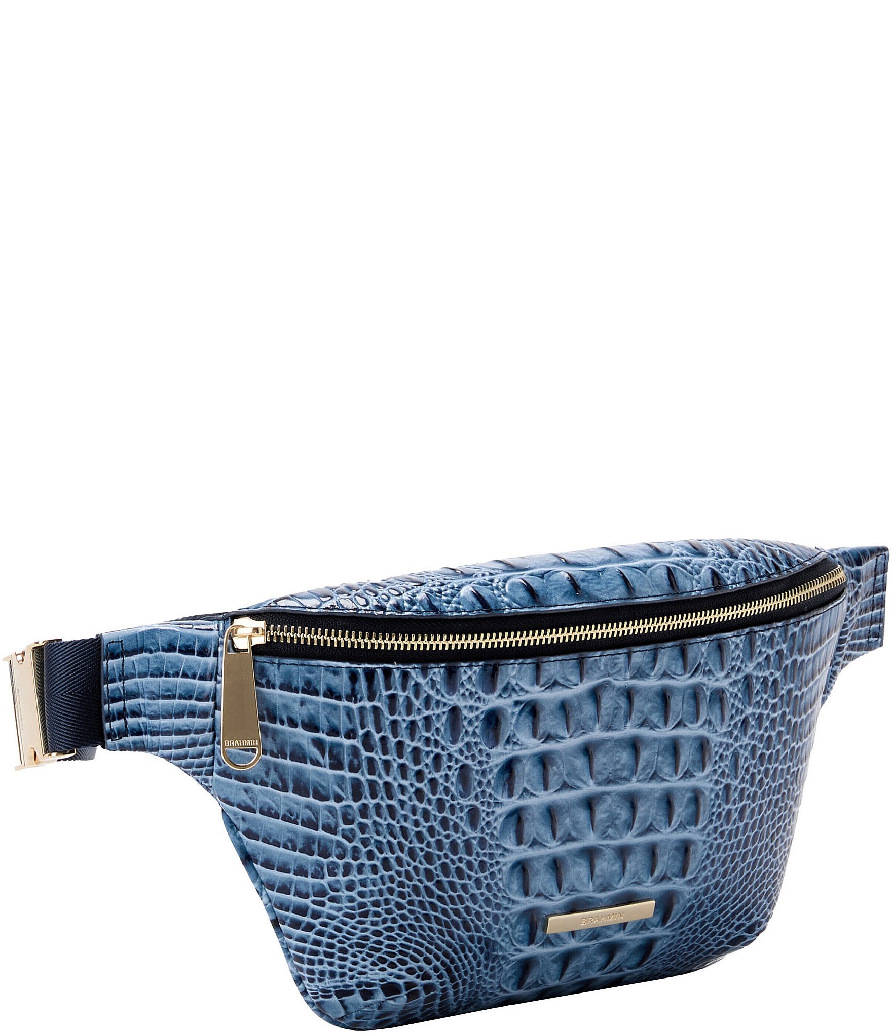 BRAHMIN Melbourne Collection Harker Blue Serenade Belt Bag