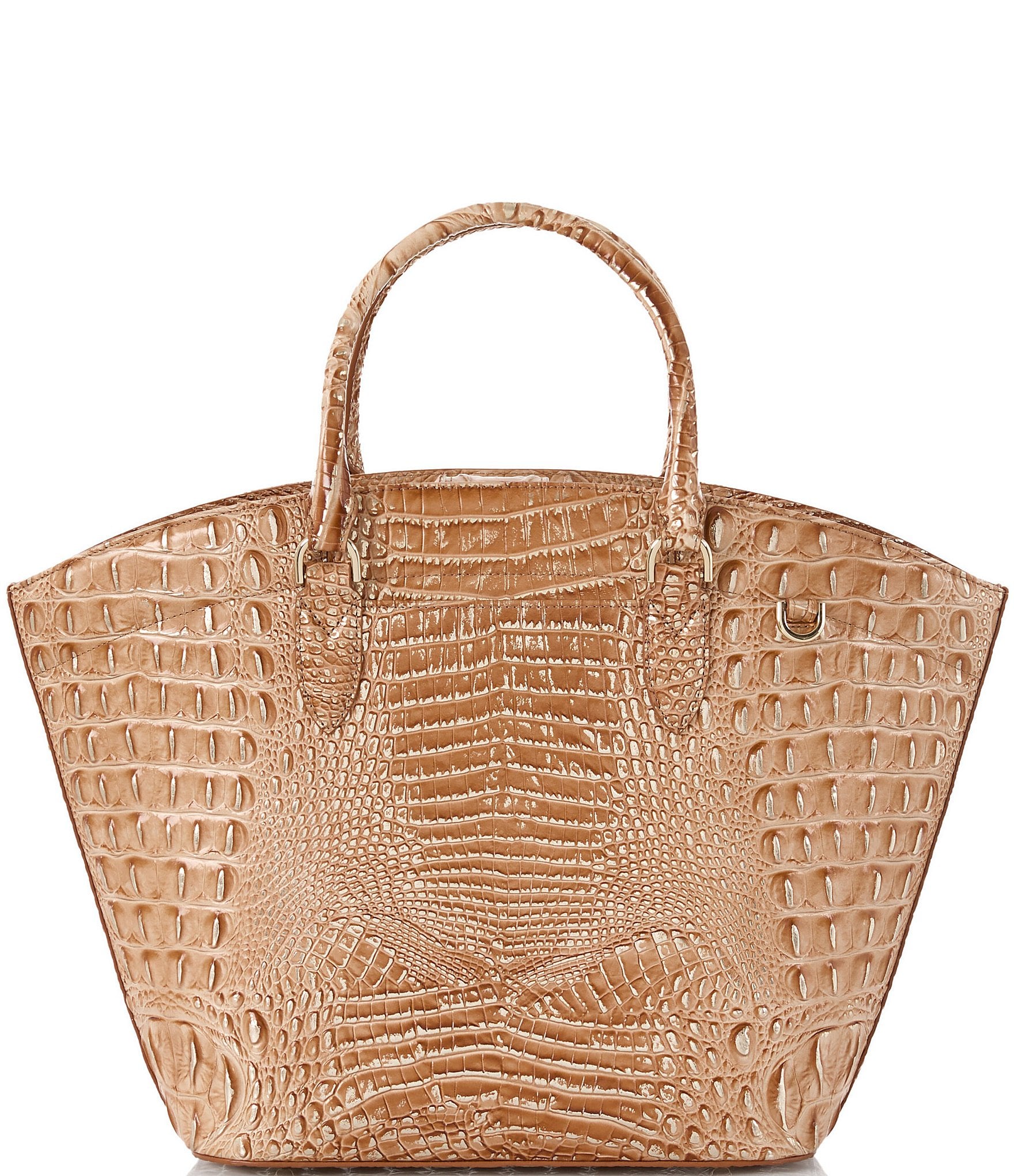 BRAHMIN Melbourne Collection Honey Brown Jeanne Tote Bag