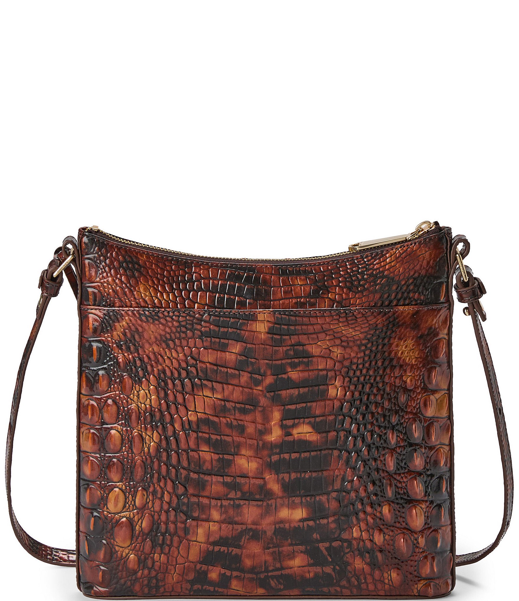 BRAHMIN Melbourne Collection Katie Tortoise Shell Crossbody Bag
