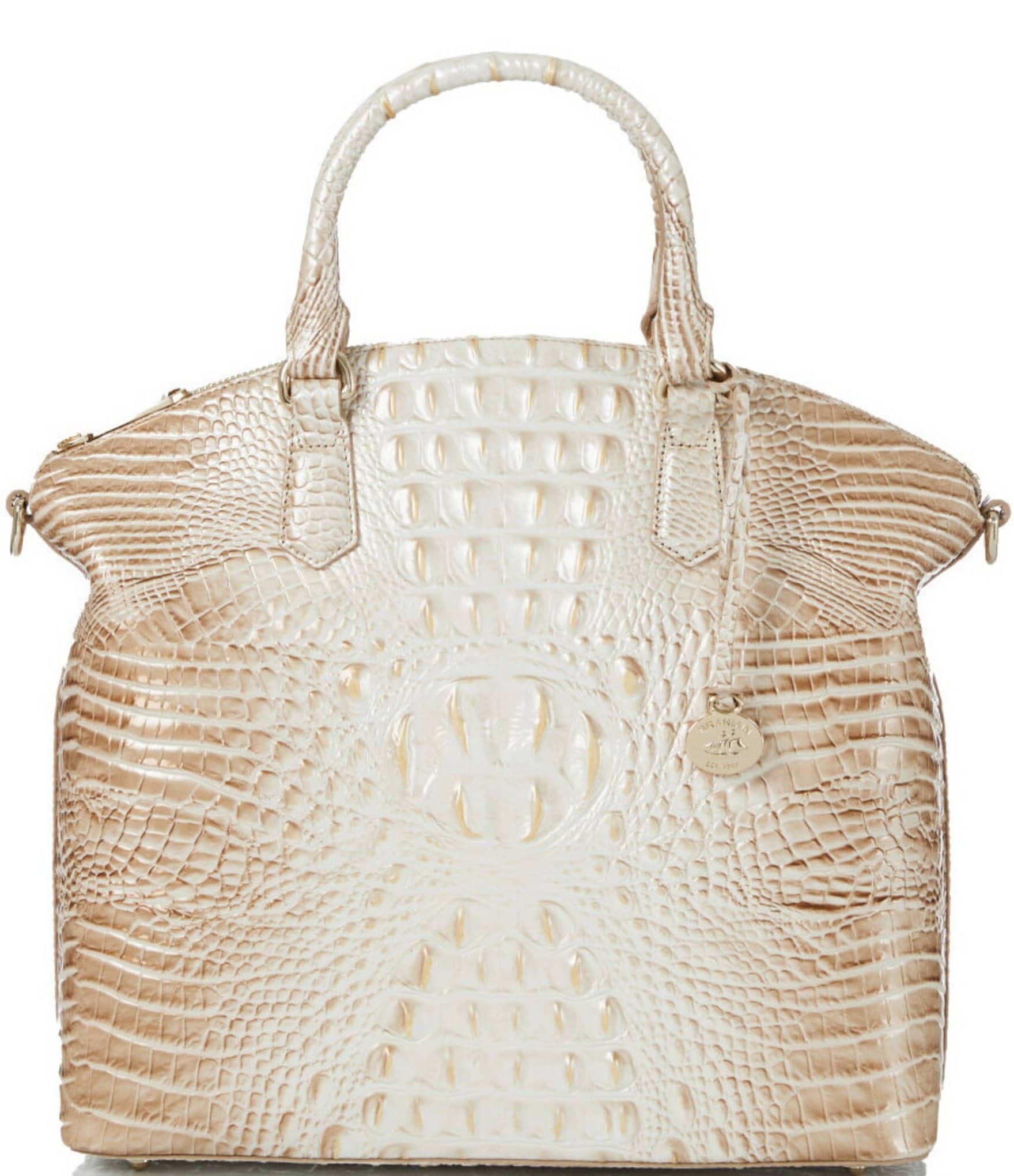 Brahmin | Bags | Brahmin Mini Asher Croc Embossed Leather Handbag  Detachable Shoulder Strap | Poshmark