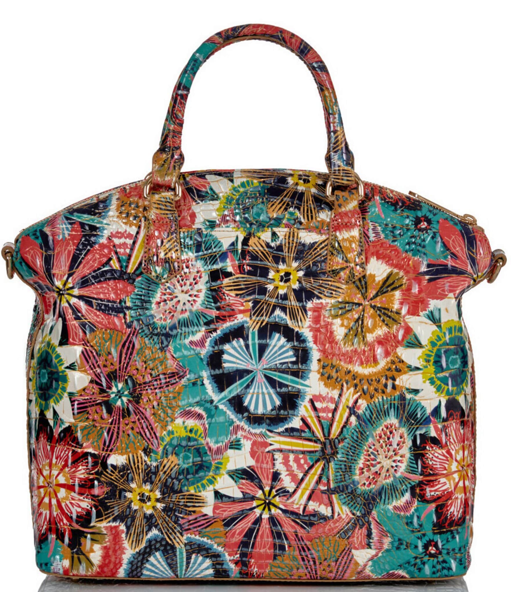 Brahmin Melbourne Duxbury Satchel (Black) Handbags - Yahoo Shopping