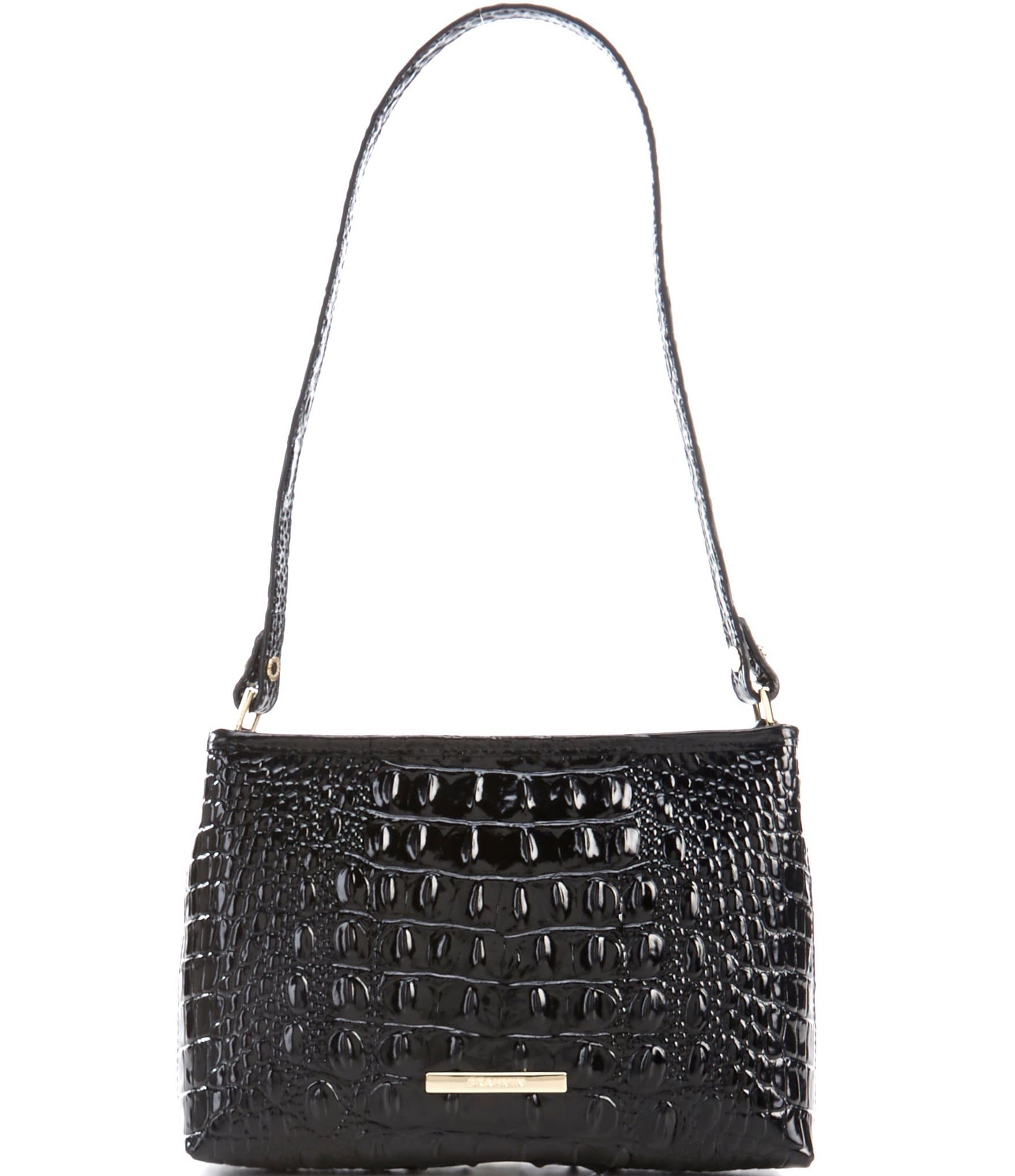 BRAHMIN Melbourne Collection Lorelei Crocodile-Embossed Shoulder Bag