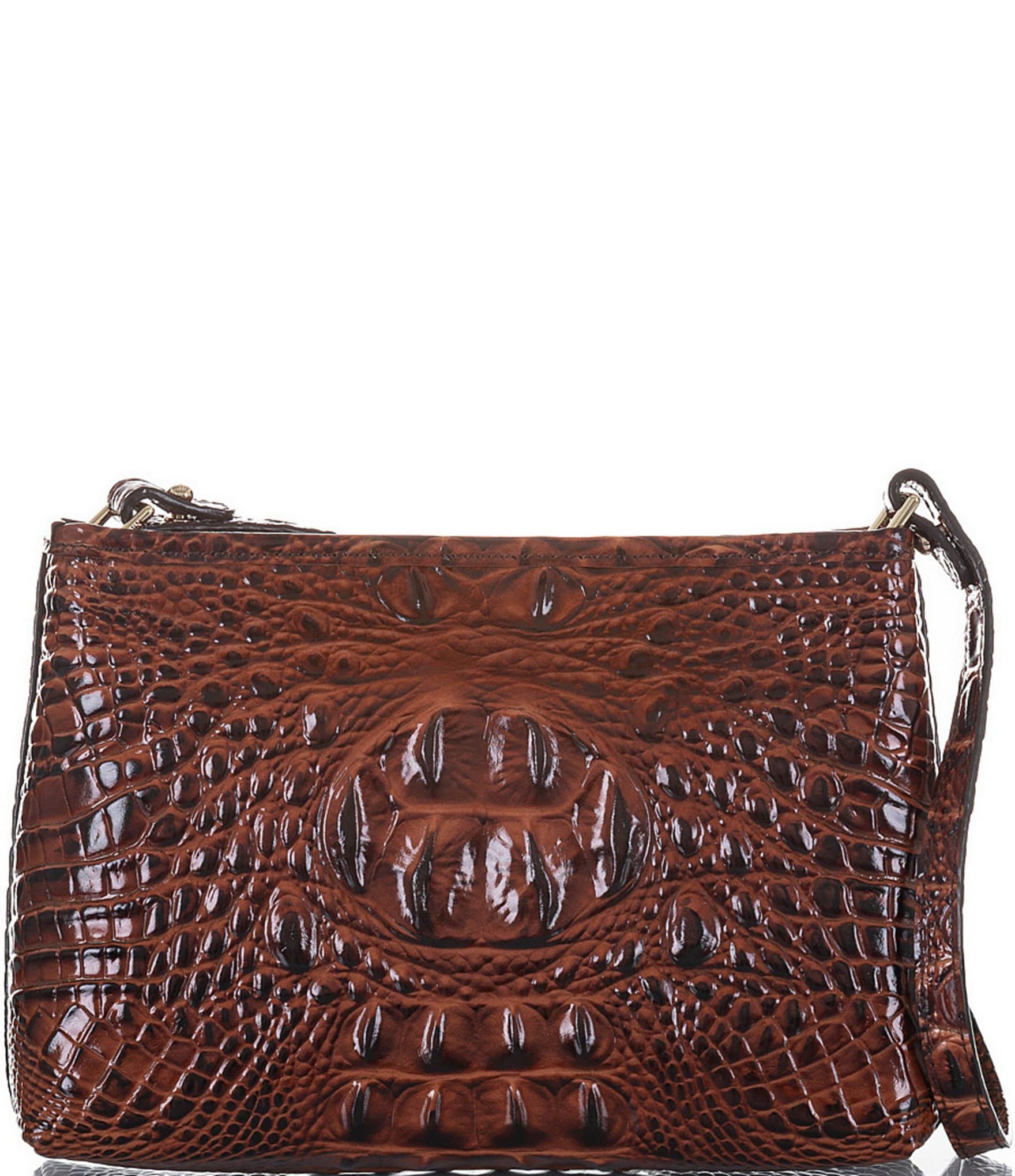 BRAHMIN Melbourne Collection Lorelei Crocodile-Embossed Shoulder Bag