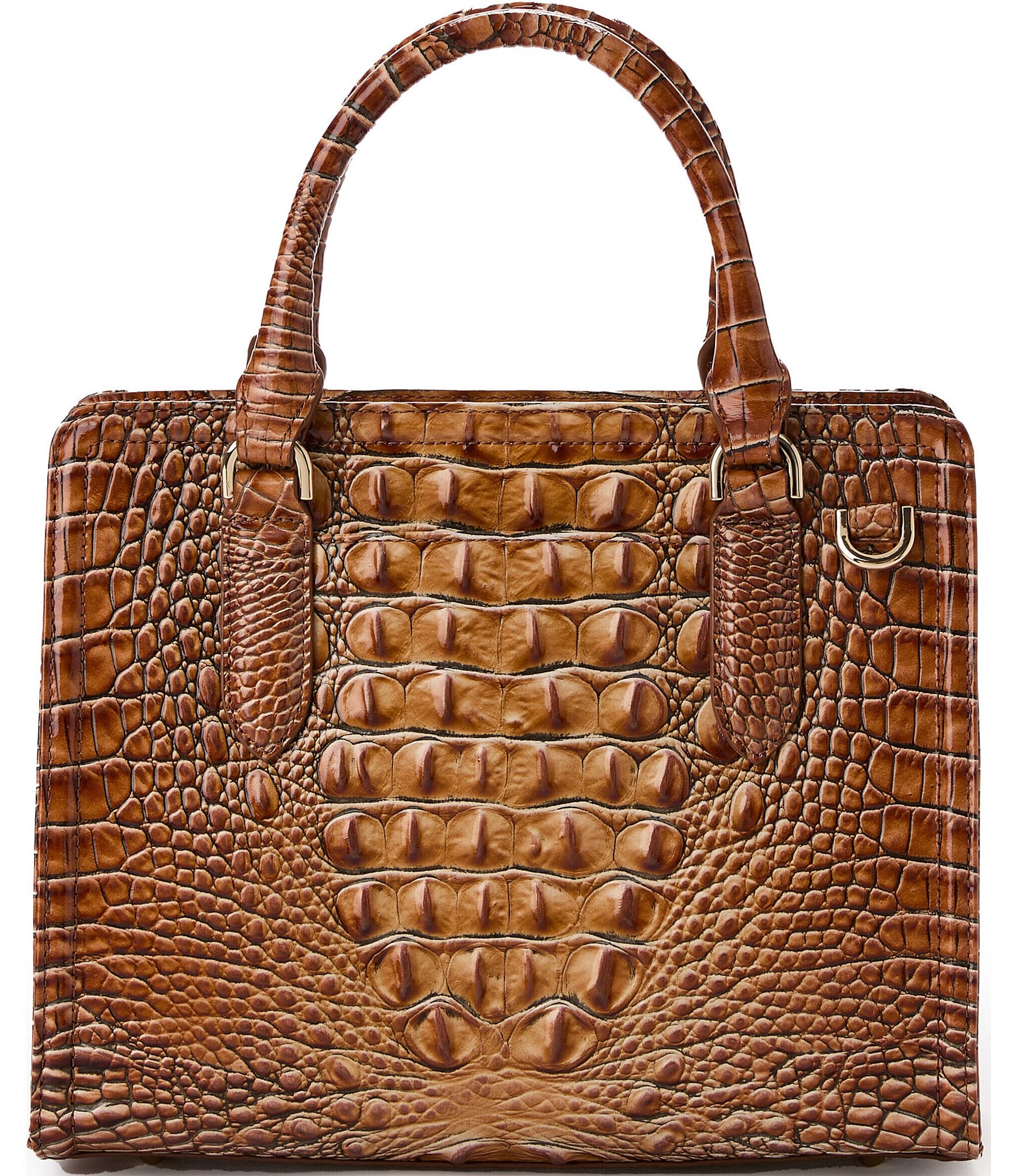 BRAHMIN Melbourne Collection Luggage Brown Cami Satchel Bag