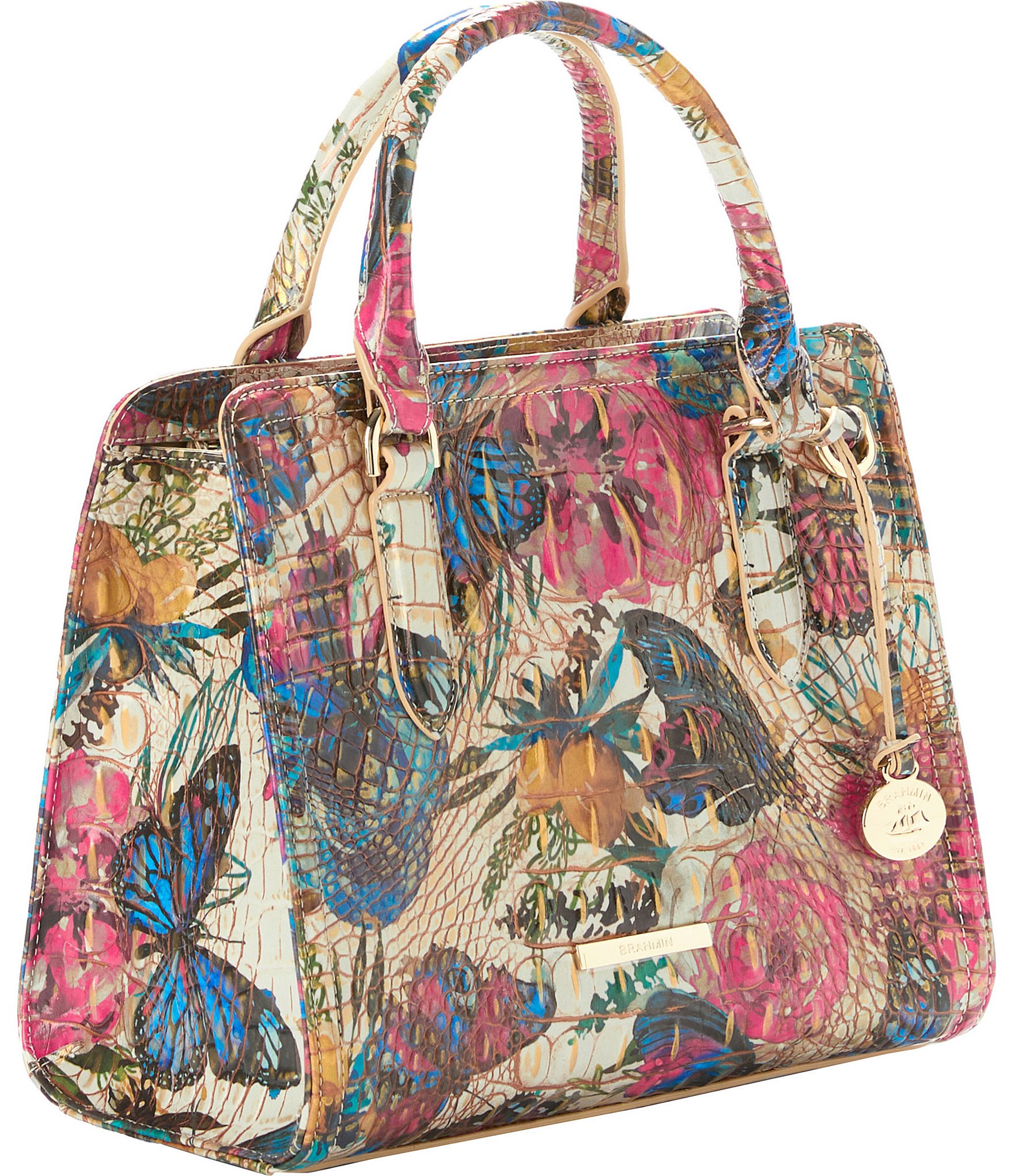 BRAHMIN Melbourne Collection Mariposa Cami Satchel Bag