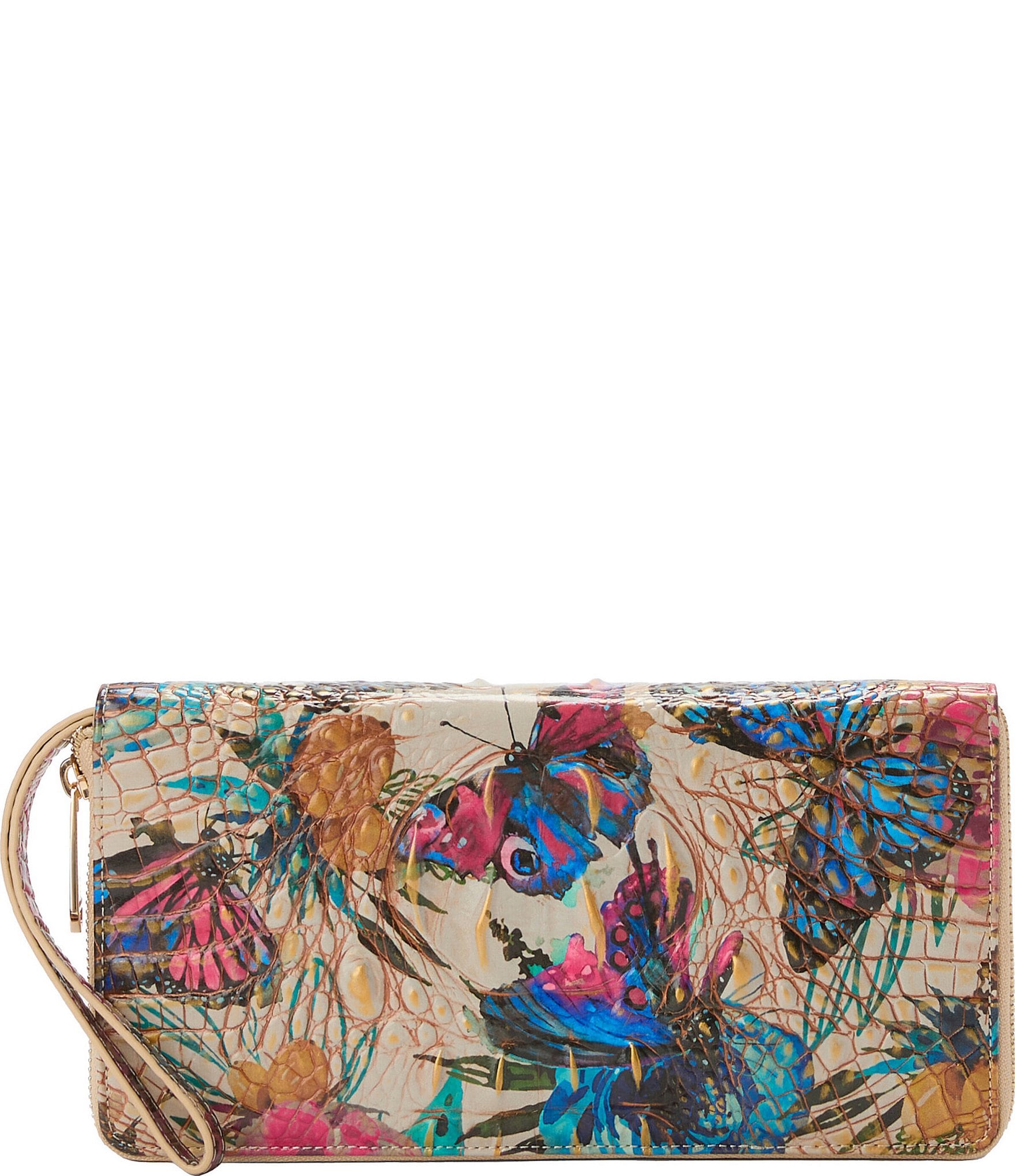 BRAHMIN Melbourne Collection Mariposa Skyler Travel Wristlet