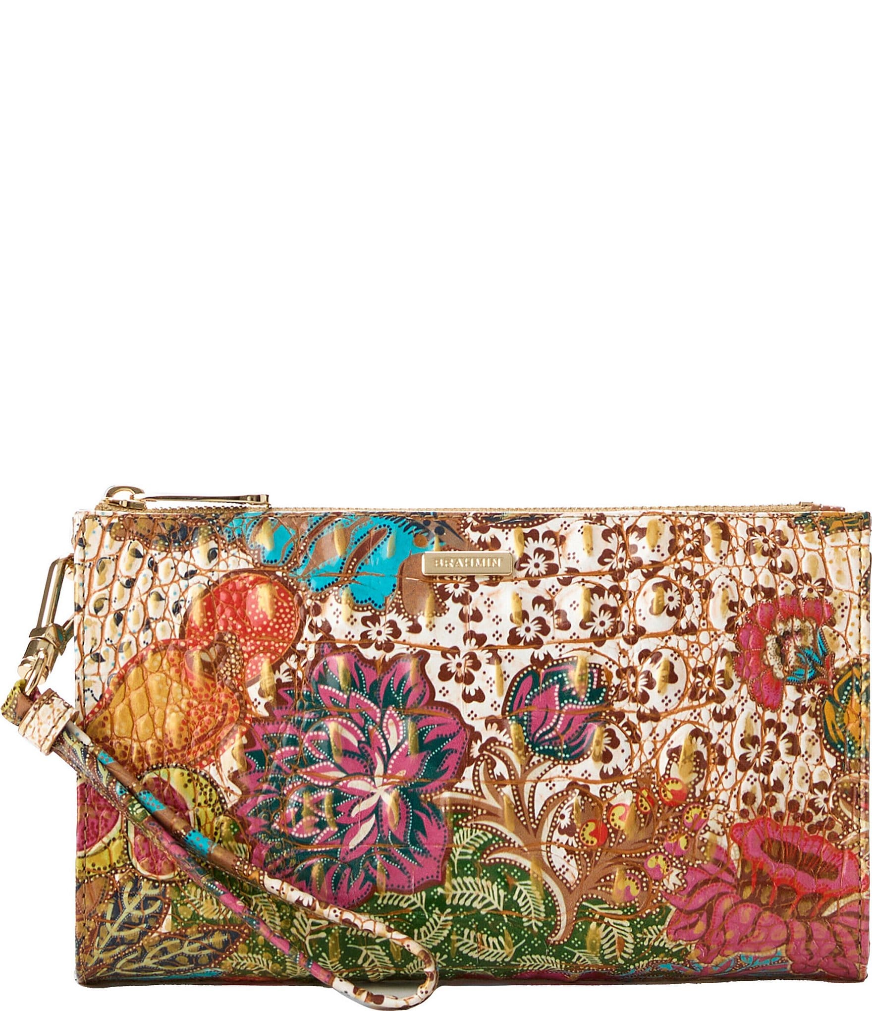 BRAHMIN Melbourne Collection Marketplace Daisy Wristlet | Dillard's